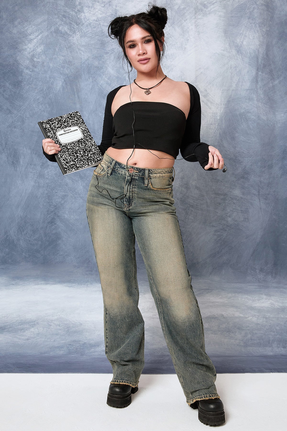 Women's Relaxed Wide Leg Rigid Denim Jeans