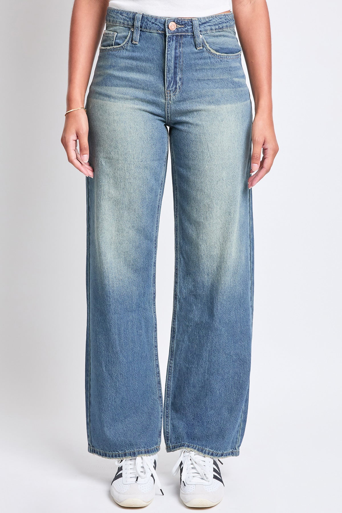 Women's Relaxed Wide Leg Rigid Denim Jeans