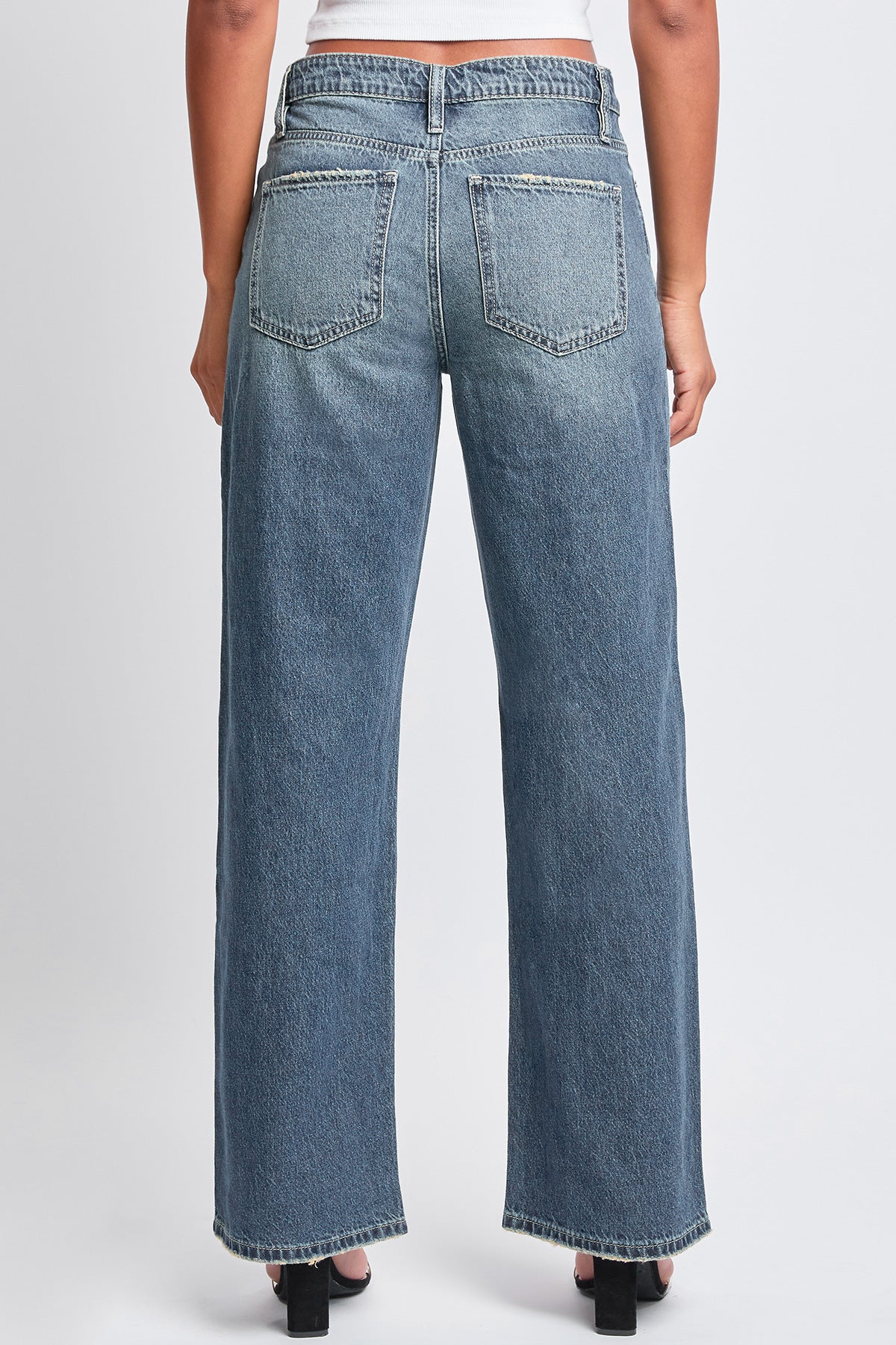Women's Relaxed Wide Leg Rigid Denim Jeans