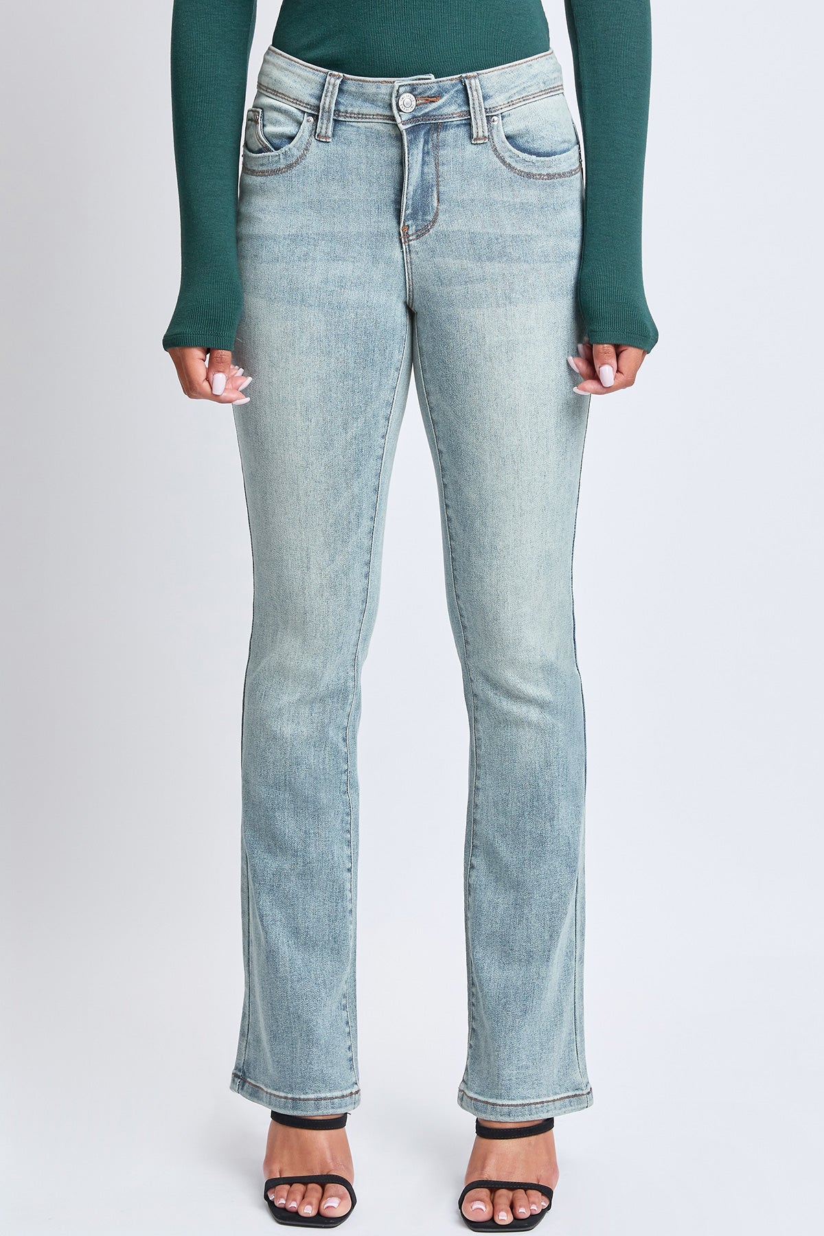Women's WannaBettaButt Mid Rise Bootcut Jeans