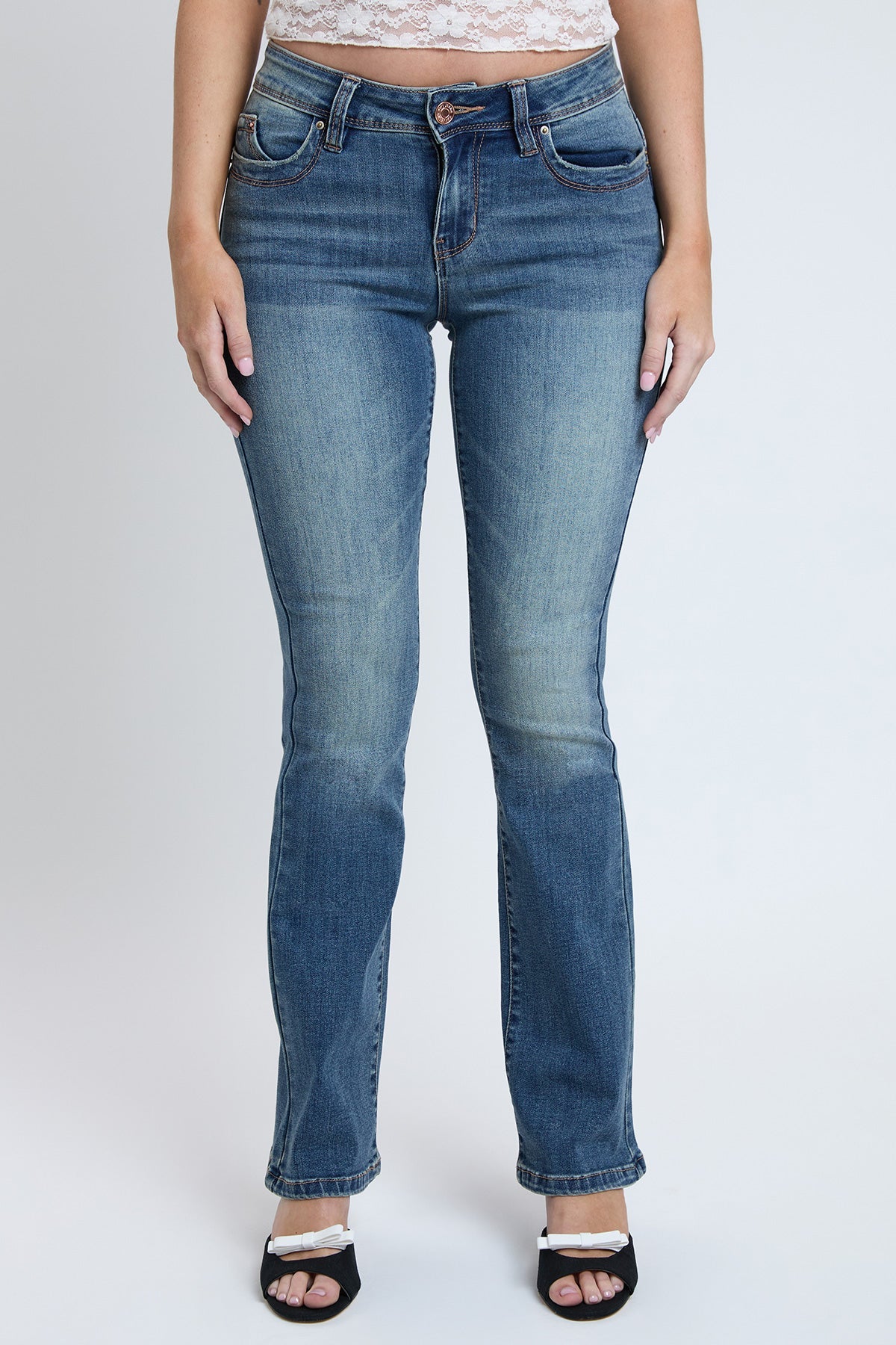 Women's WannaBettaButt Mid Rise Bootcut Jeans