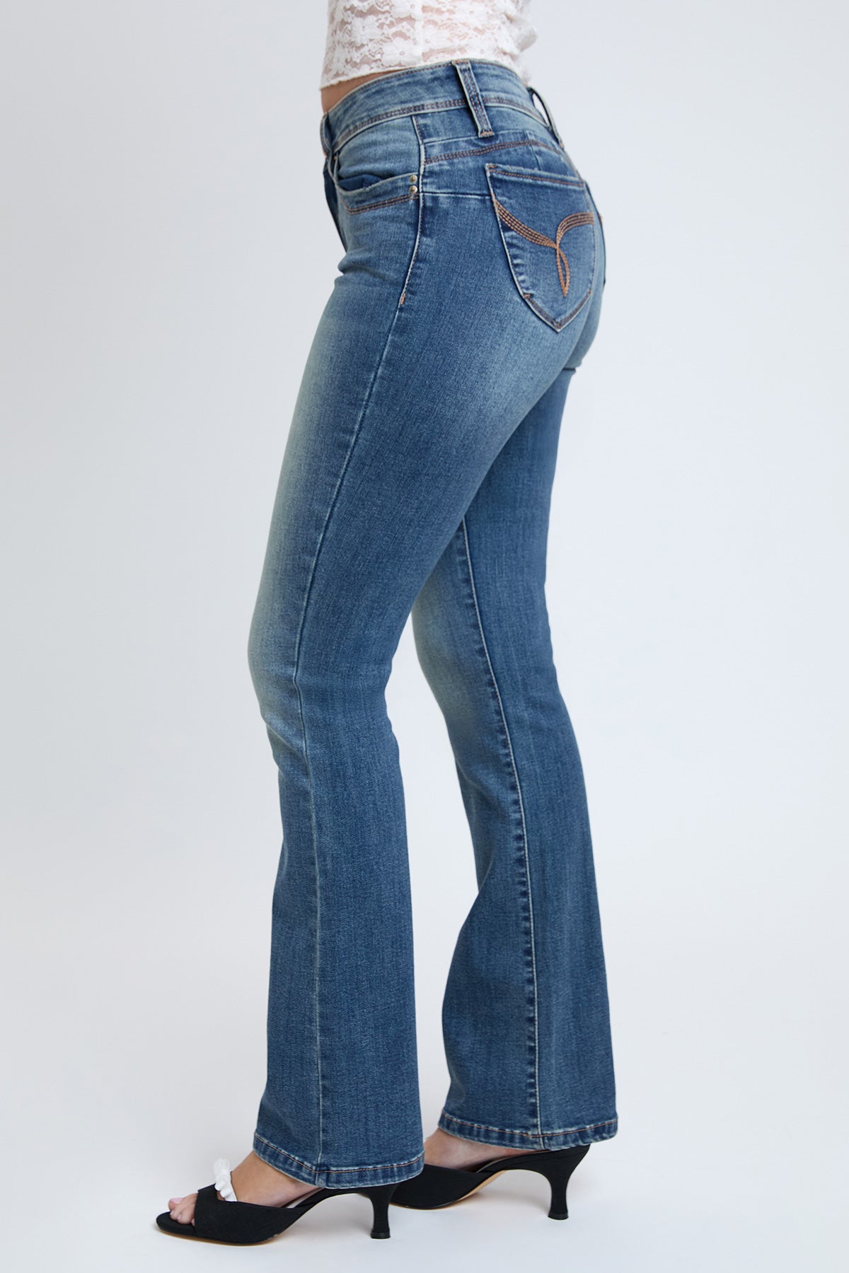 Women's WannaBettaButt Mid Rise Bootcut Jeans