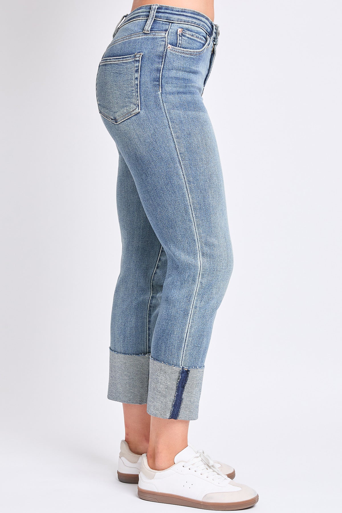 Women's Luxe Dixie High Rise Mega Cuff Straight Leg