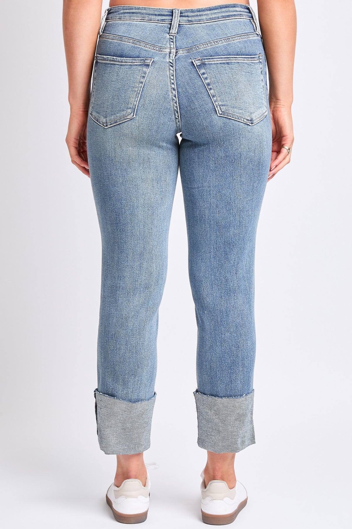 Women's Luxe Dixie High Rise Mega Cuff Straight Leg