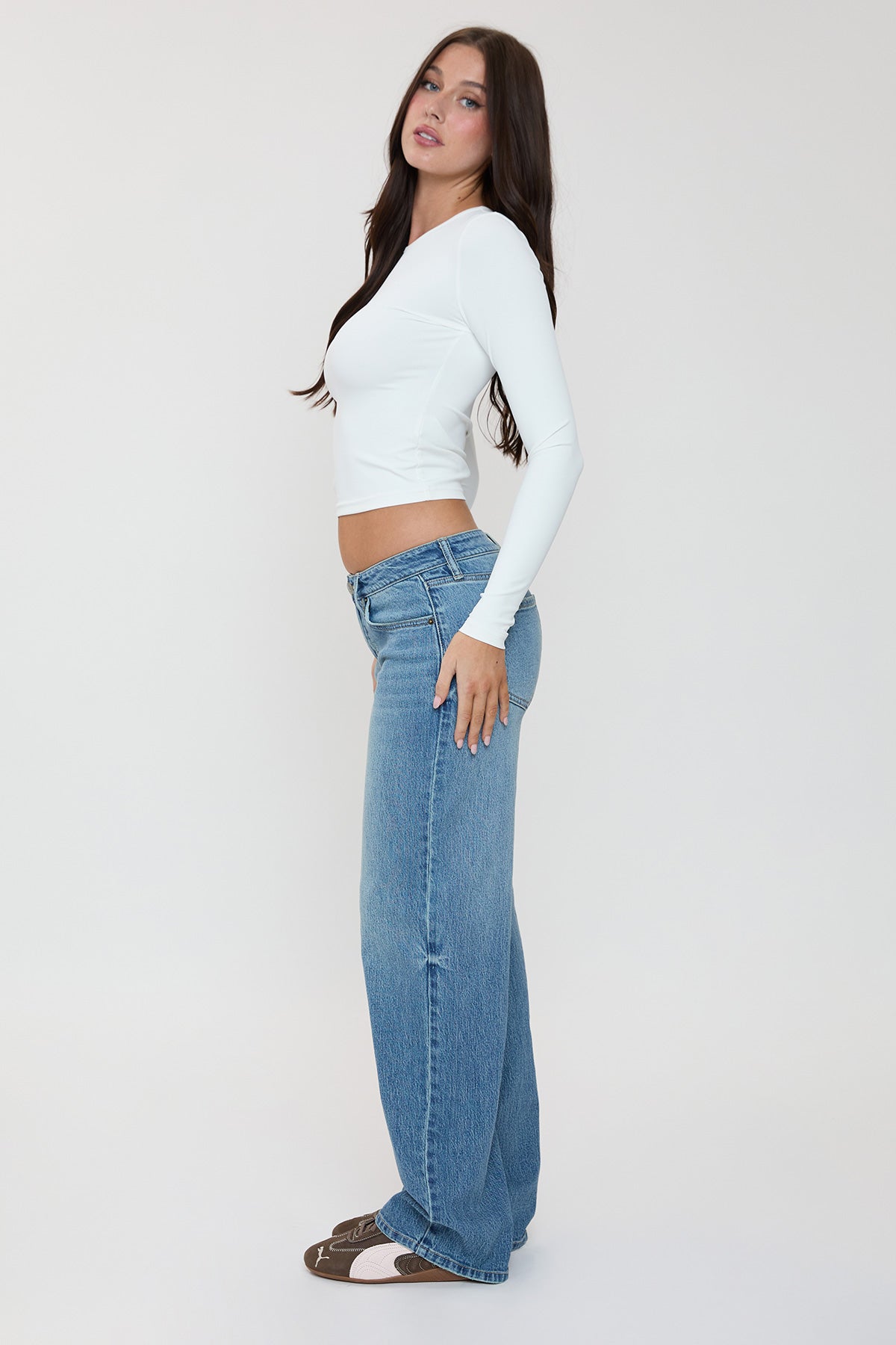 Women's Luxe Brittany Wide Leg Jeans