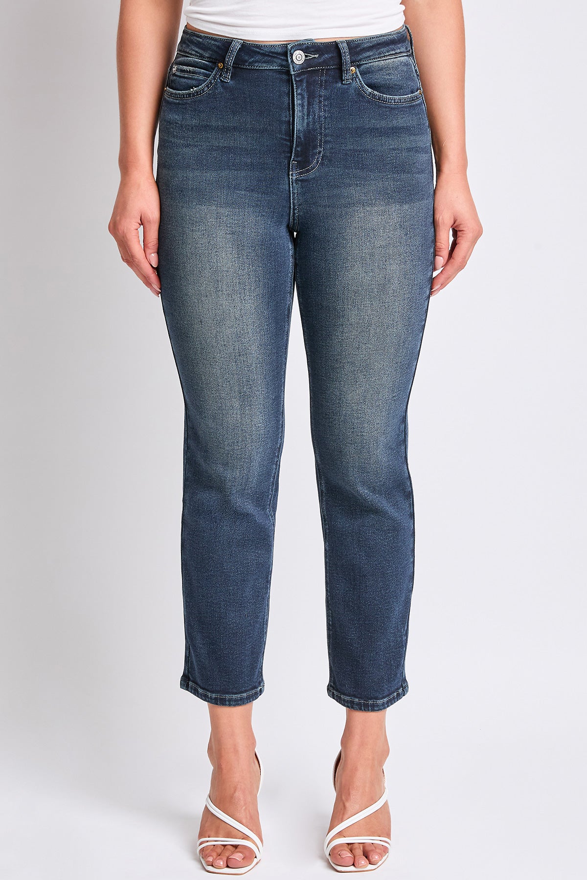 Women's Luxe High Rise Vintage Stretch Straight Leg Jeans