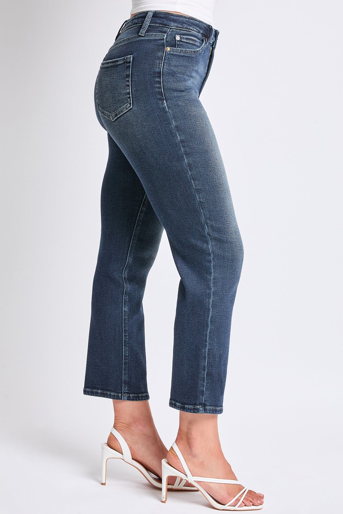 Women's Luxe High Rise Vintage Stretch Straight Leg Jeans