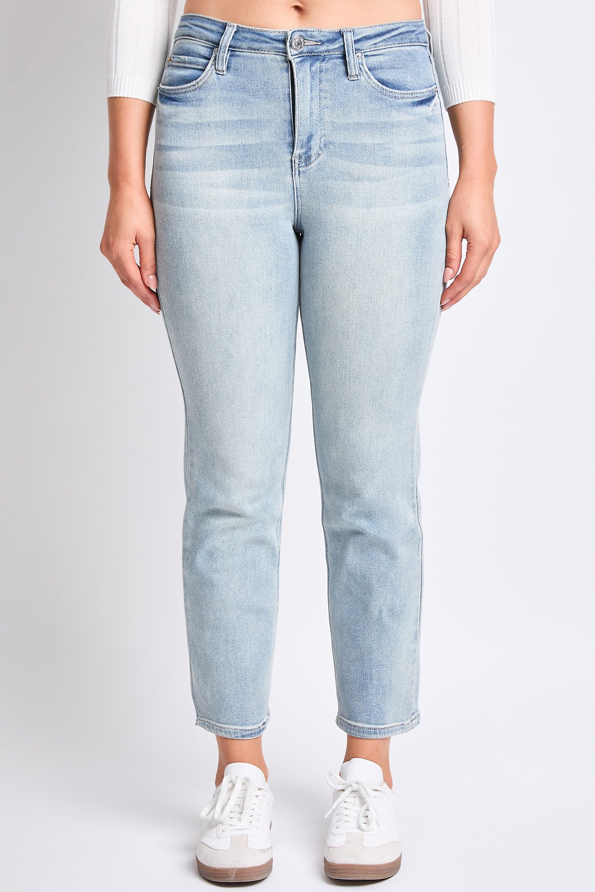Women's Luxe High Rise Vintage Stretch Straight Leg Jeans