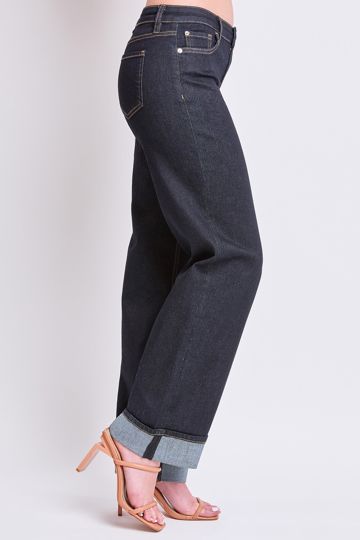 Women's Brittany Low Rise Wide Leg Cuff Jeans