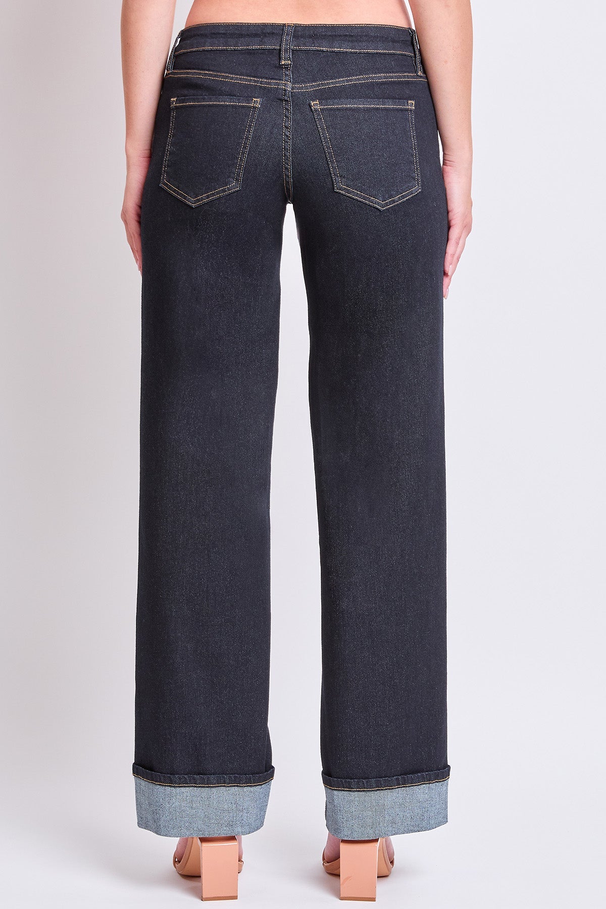 Women's Brittany Low Rise Wide Leg Cuff Jeans