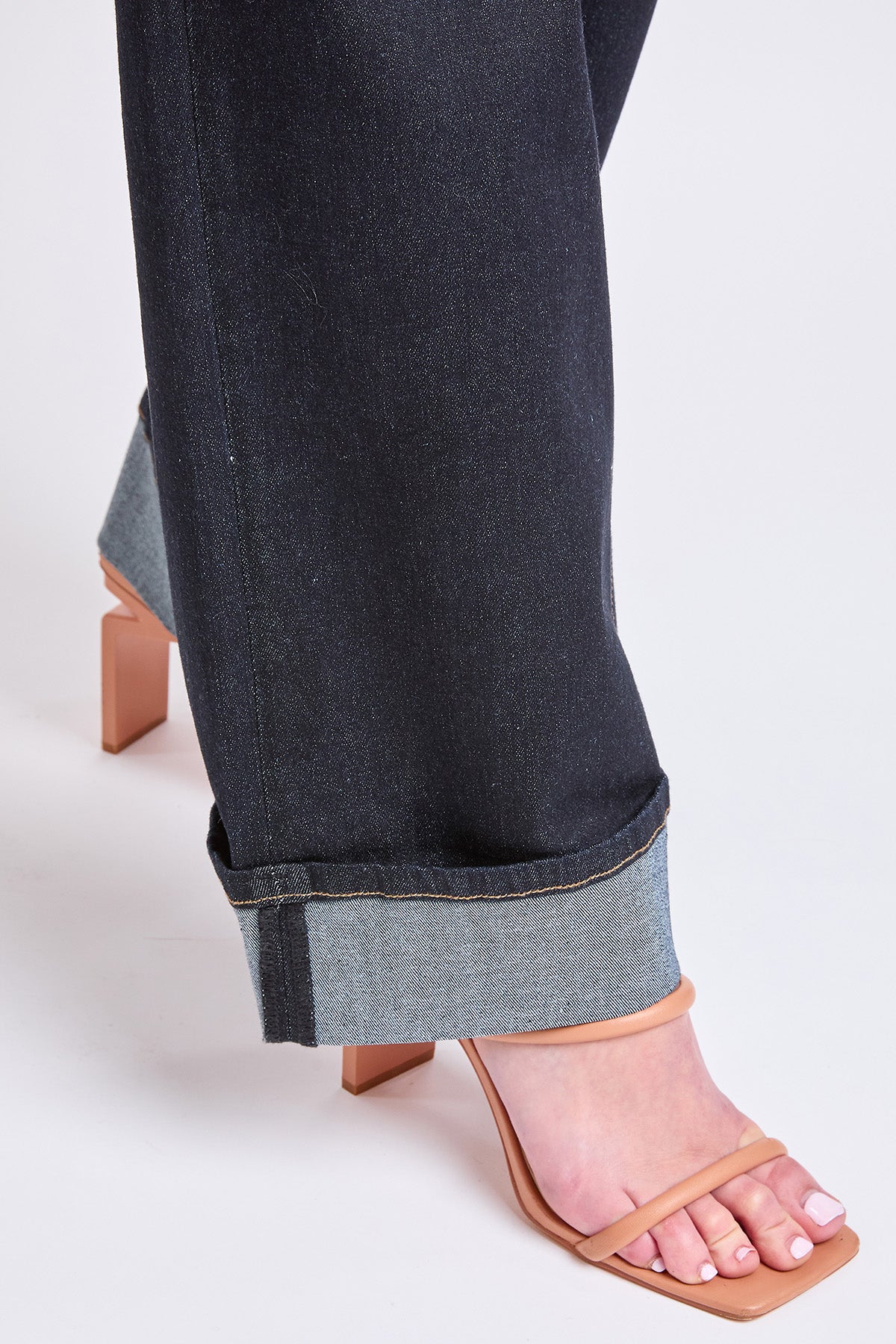 Women's Brittany Low Rise Wide Leg Cuff Jeans