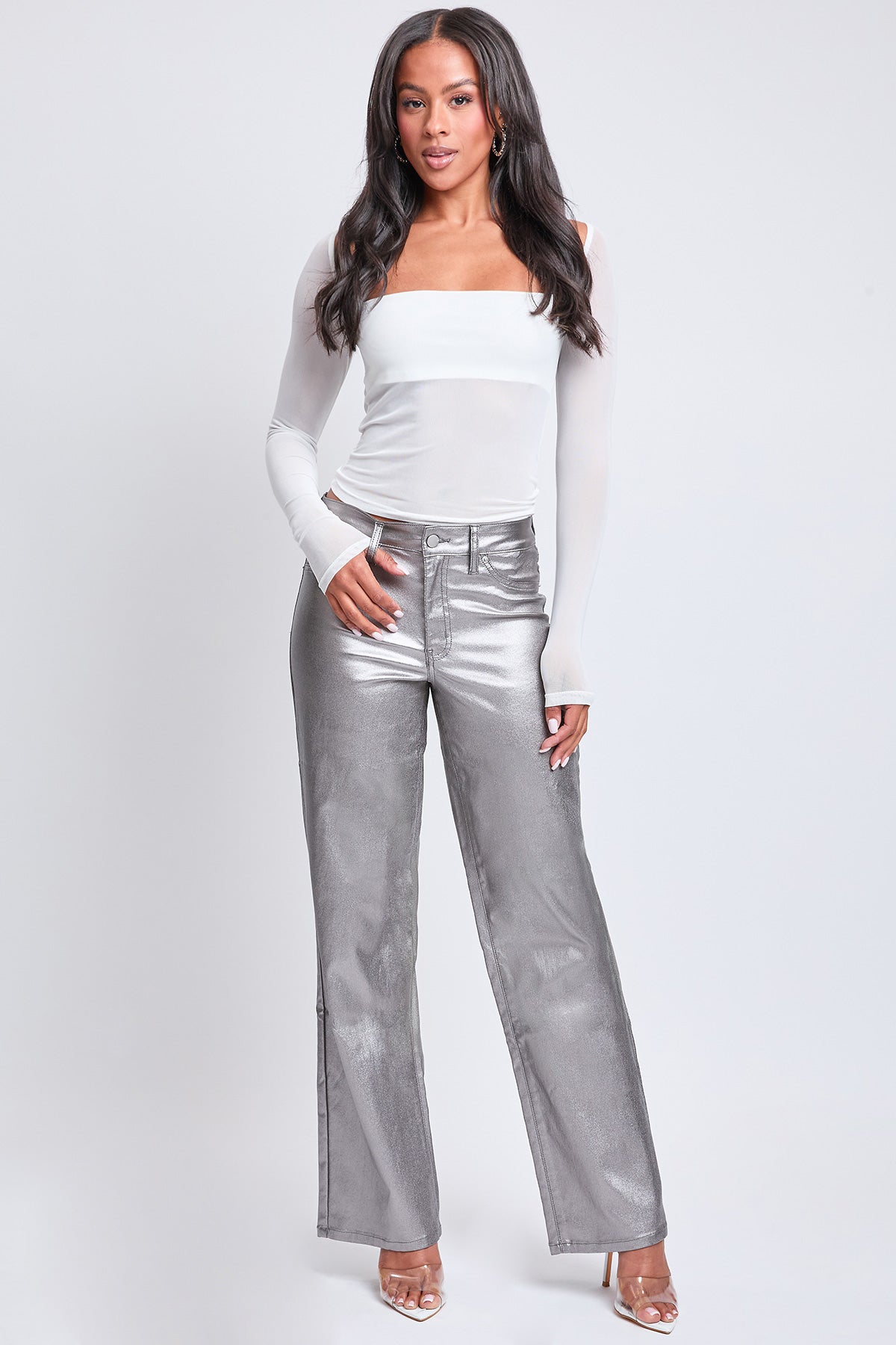 Women's Hyperstretch Straight Leg Metallic Pant