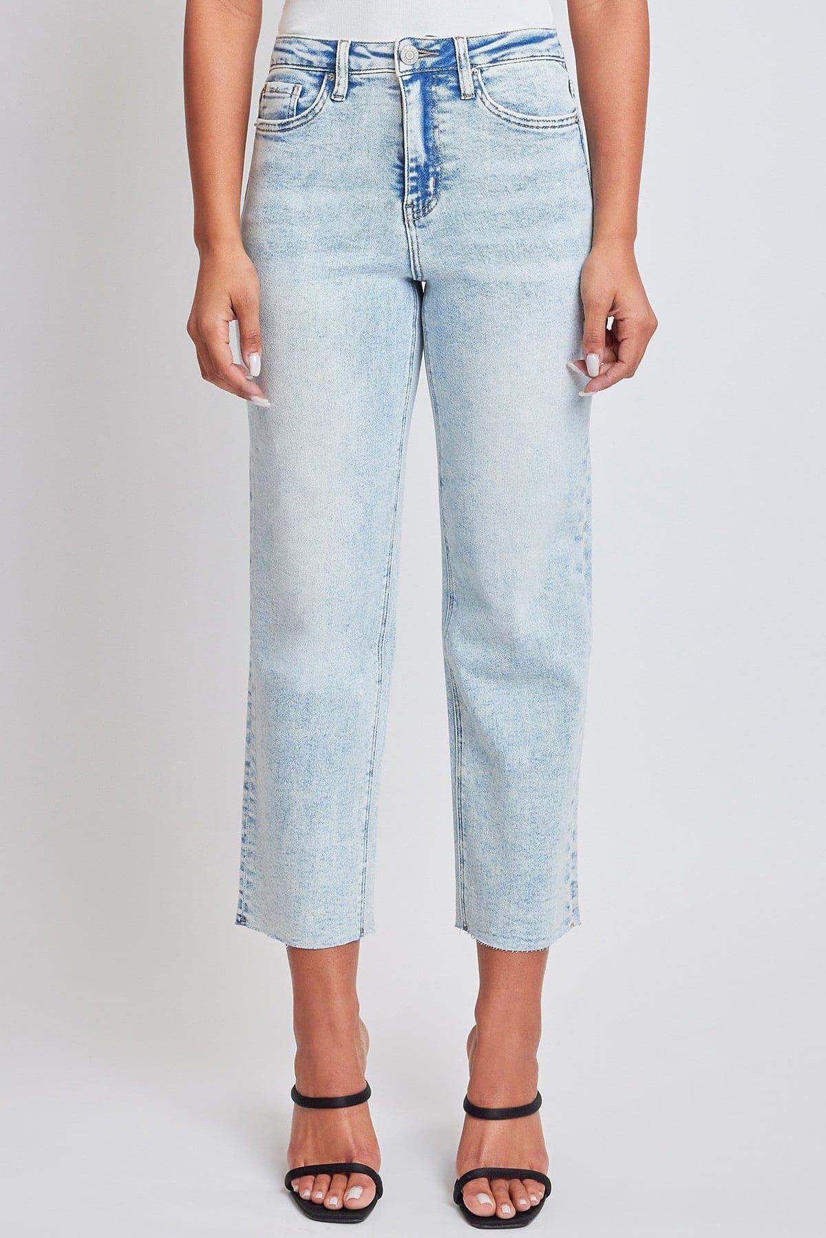 Women's Luxe Cropped Straight Leg Jeans
