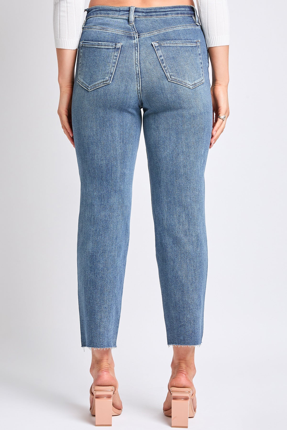 Women's Luxe Cropped Straight Leg Jeans