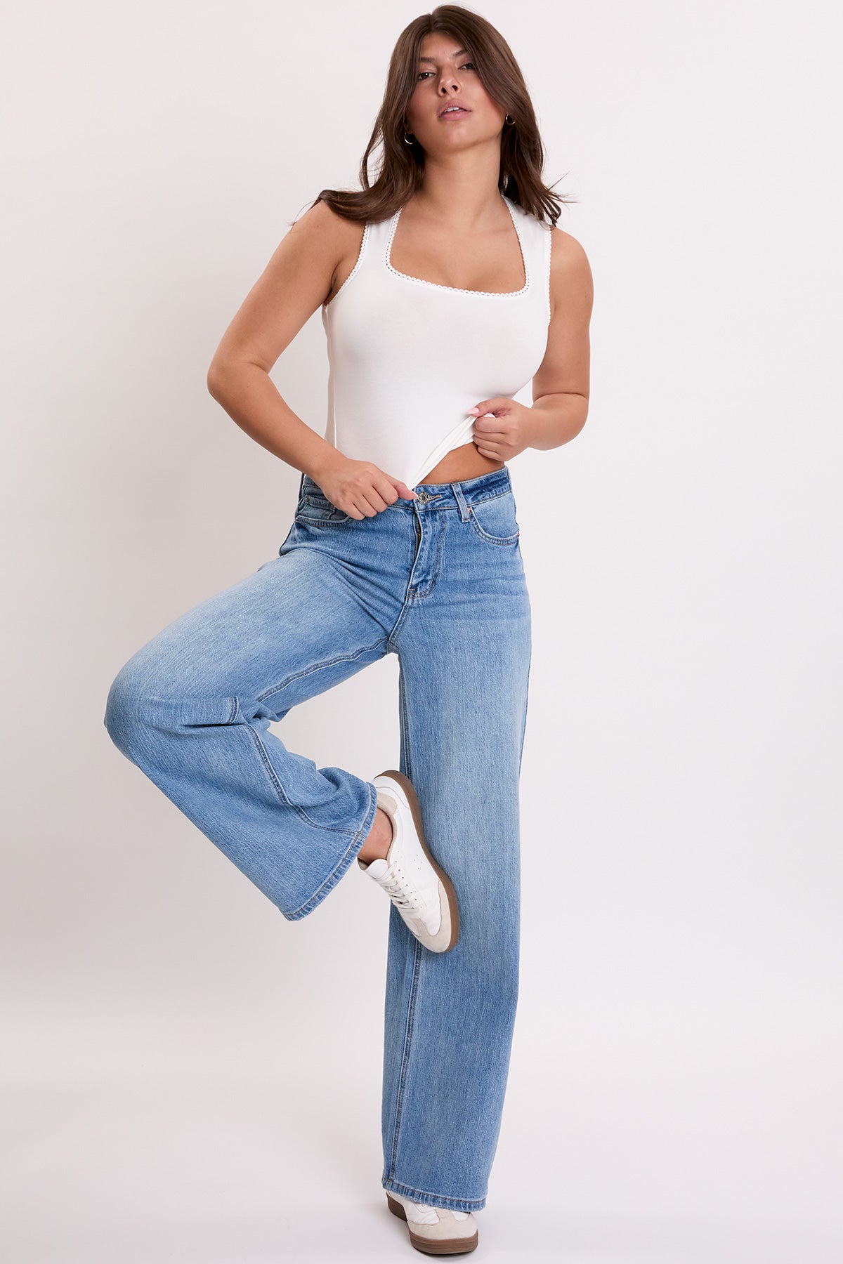 Women's Luxe Bella Wide Leg Jeans
