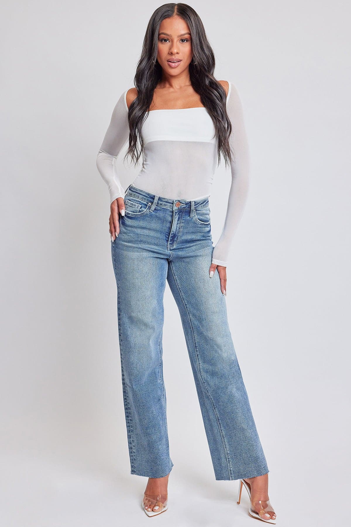 Women's Luxe Straight Leg Premium Stretch Jeans