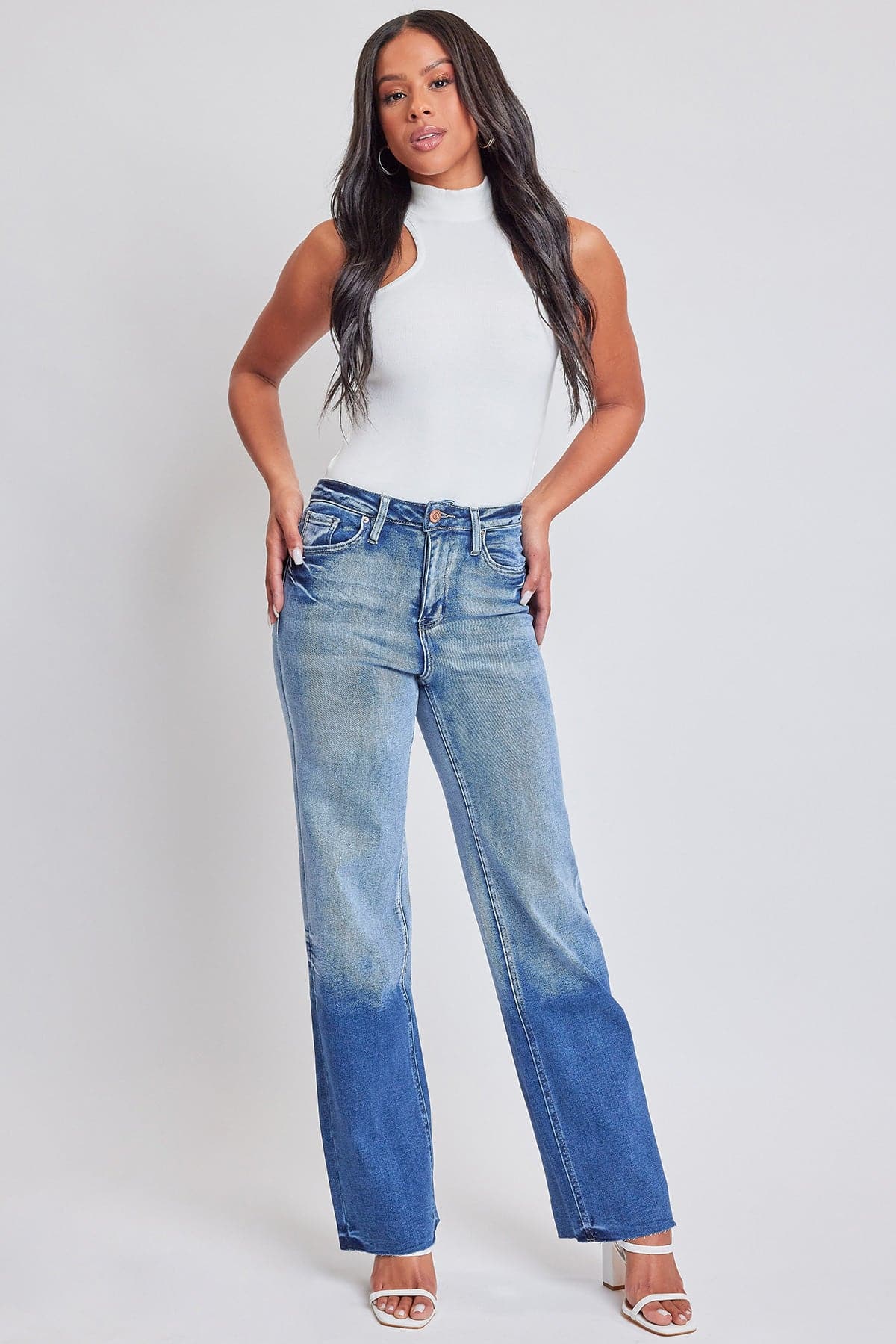 Women's Luxe Straight Leg Premium Stretch Jeans