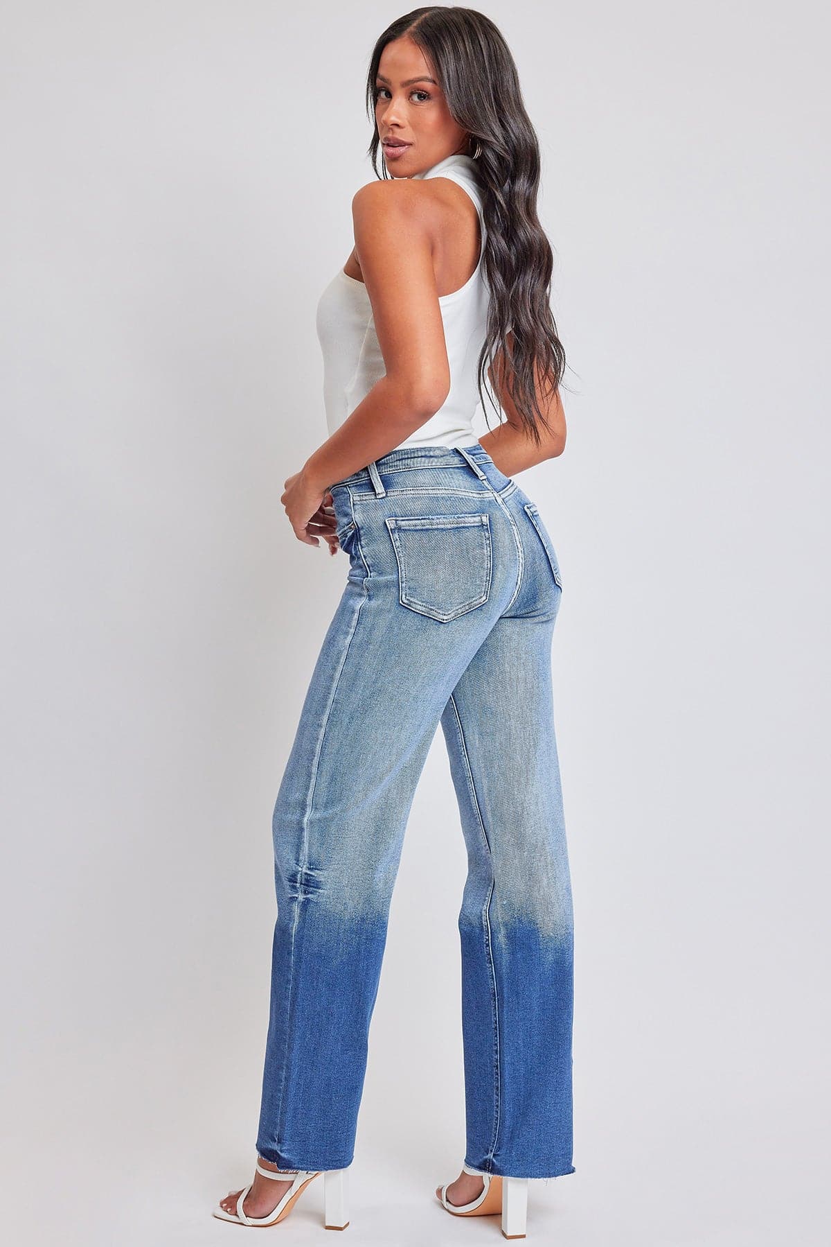 Women's Luxe Straight Leg Premium Stretch Jeans
