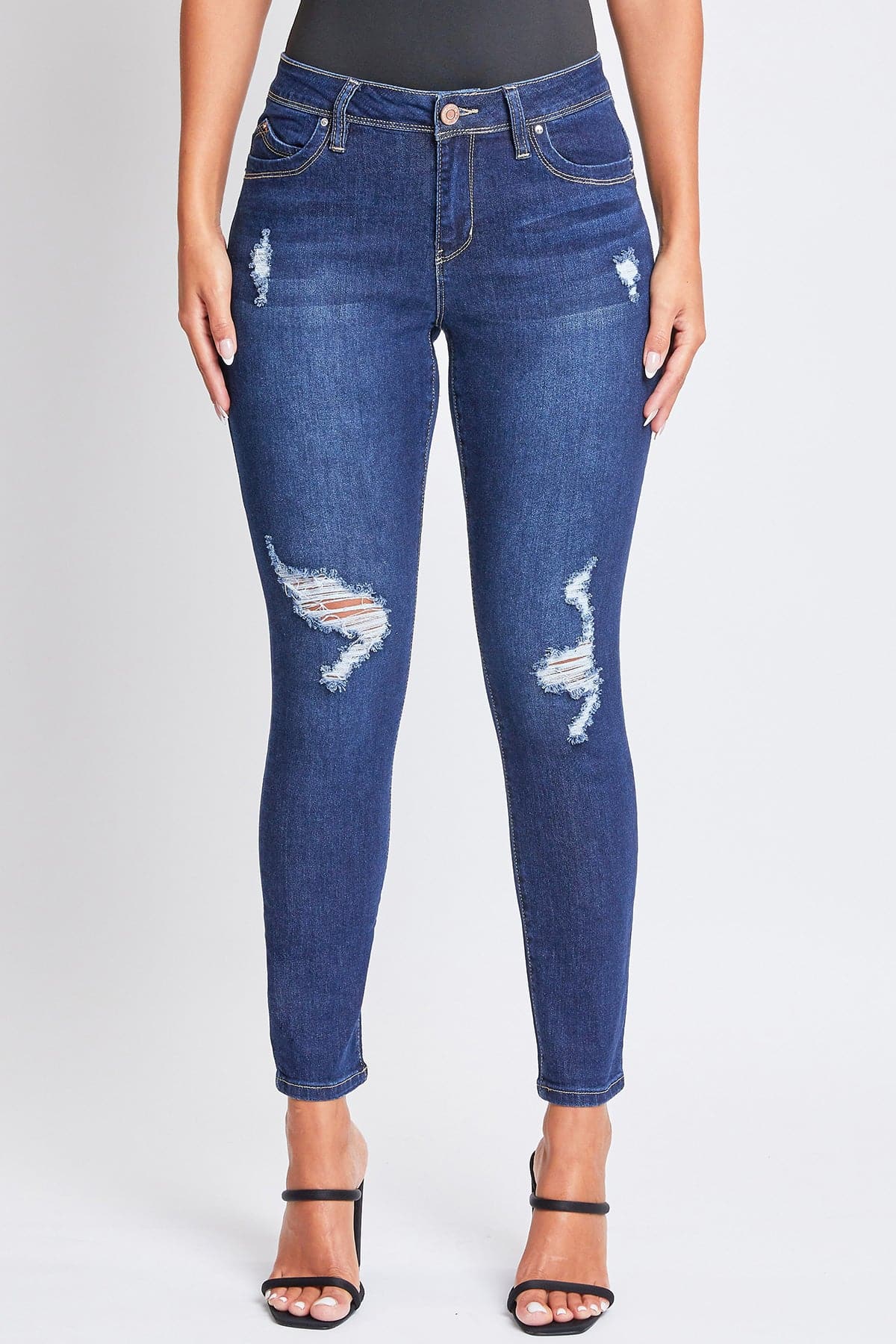 Women's Sustainable WannaBettaButt Skinny Distressed Jeans