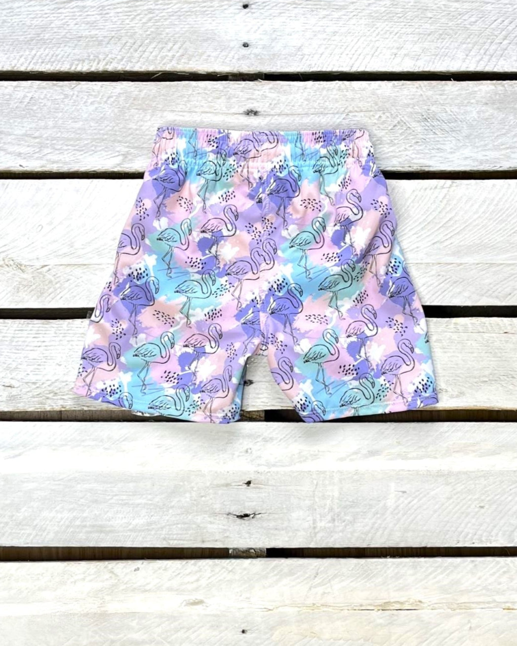 Painted Flamingo Boy Shorts