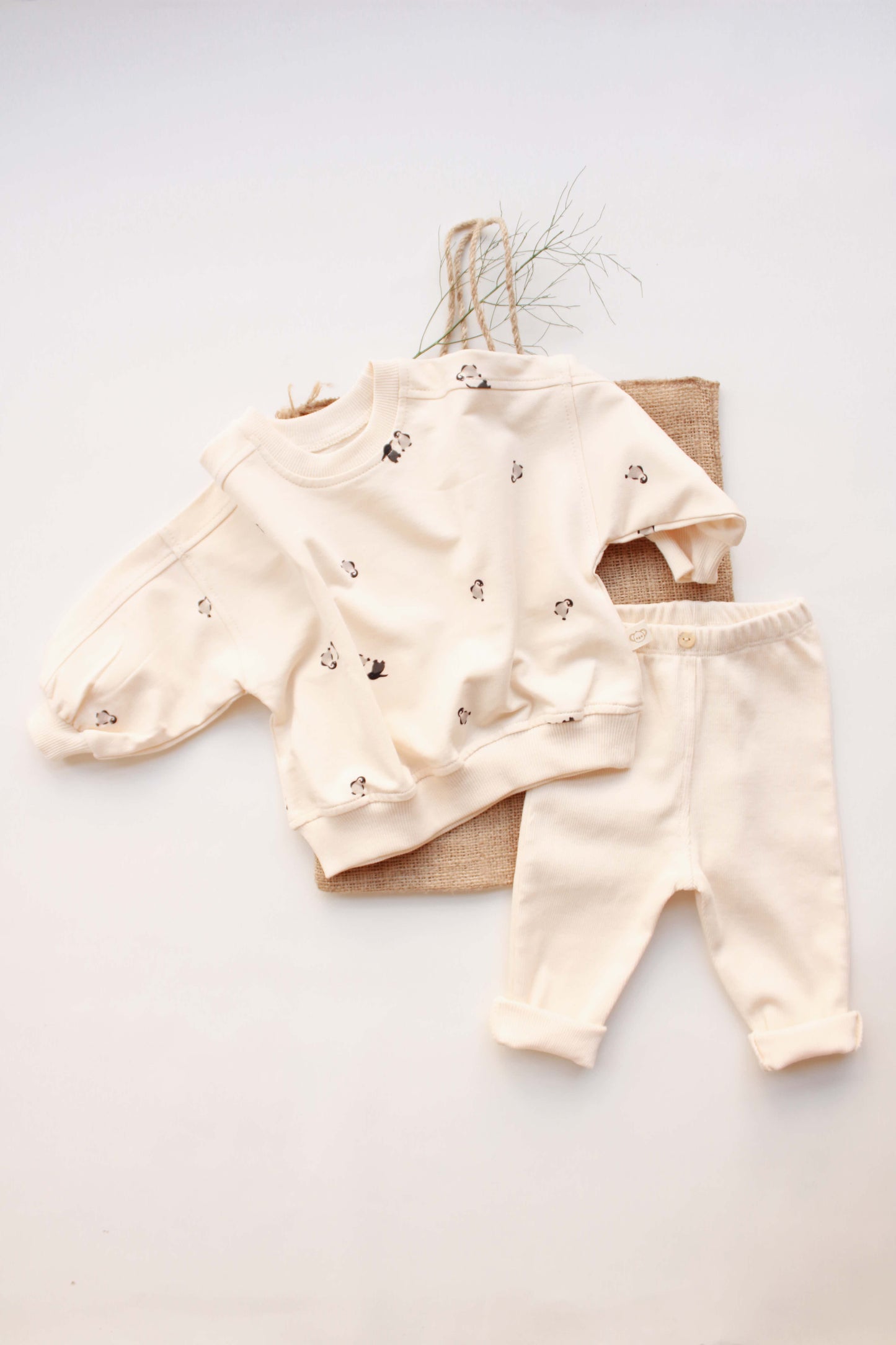 Penguin Patterned 2 Piece Set