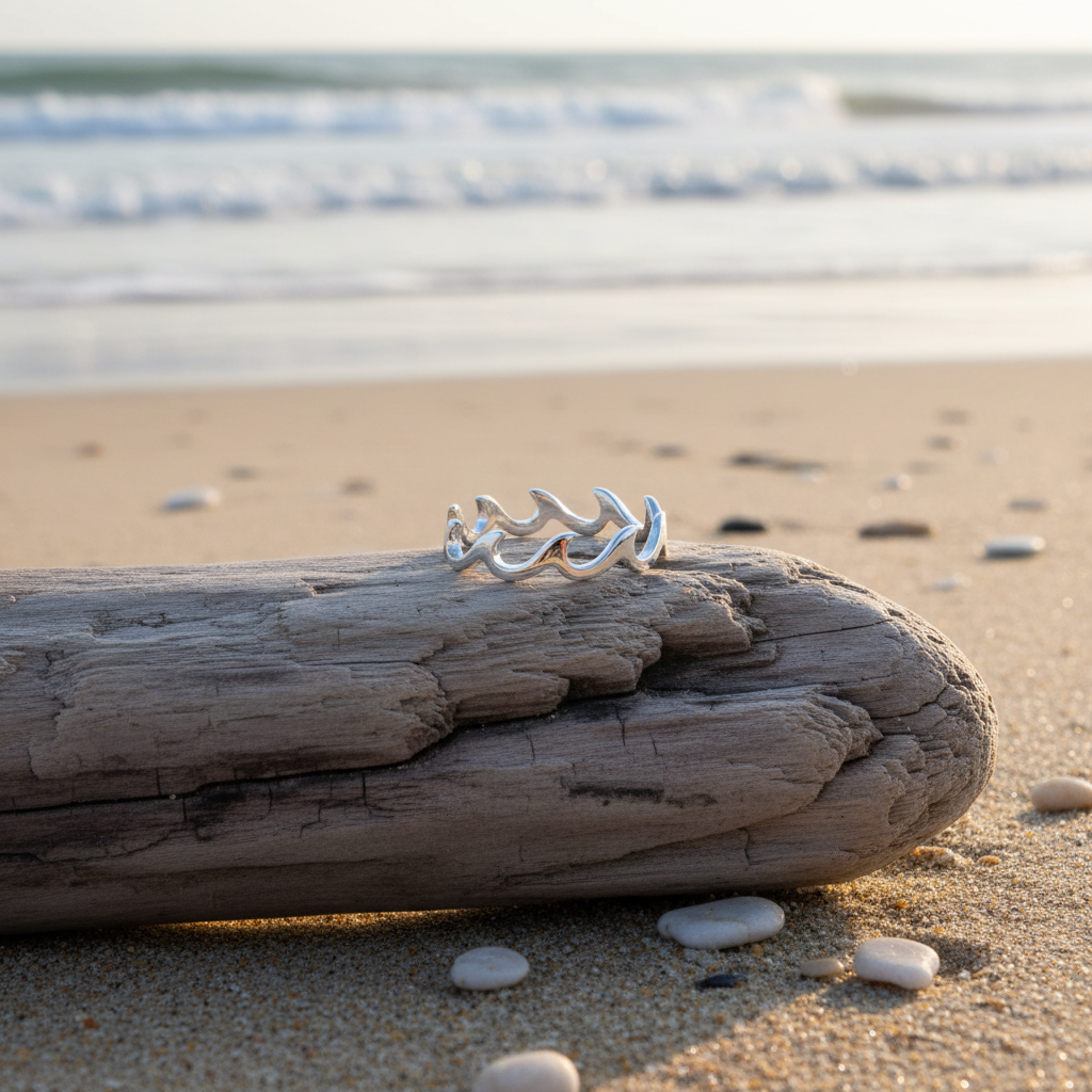 Wave Band Ring