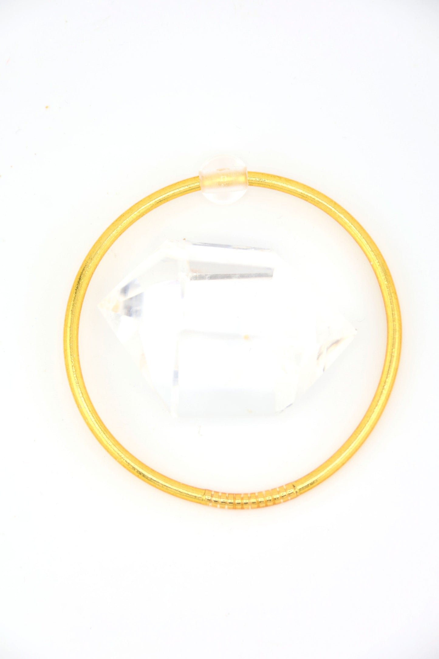 Crystal Energy Thin Thai Buddhist Temple Bangles, Gold, Rose Gold, Champagne Mantra Bracelets
