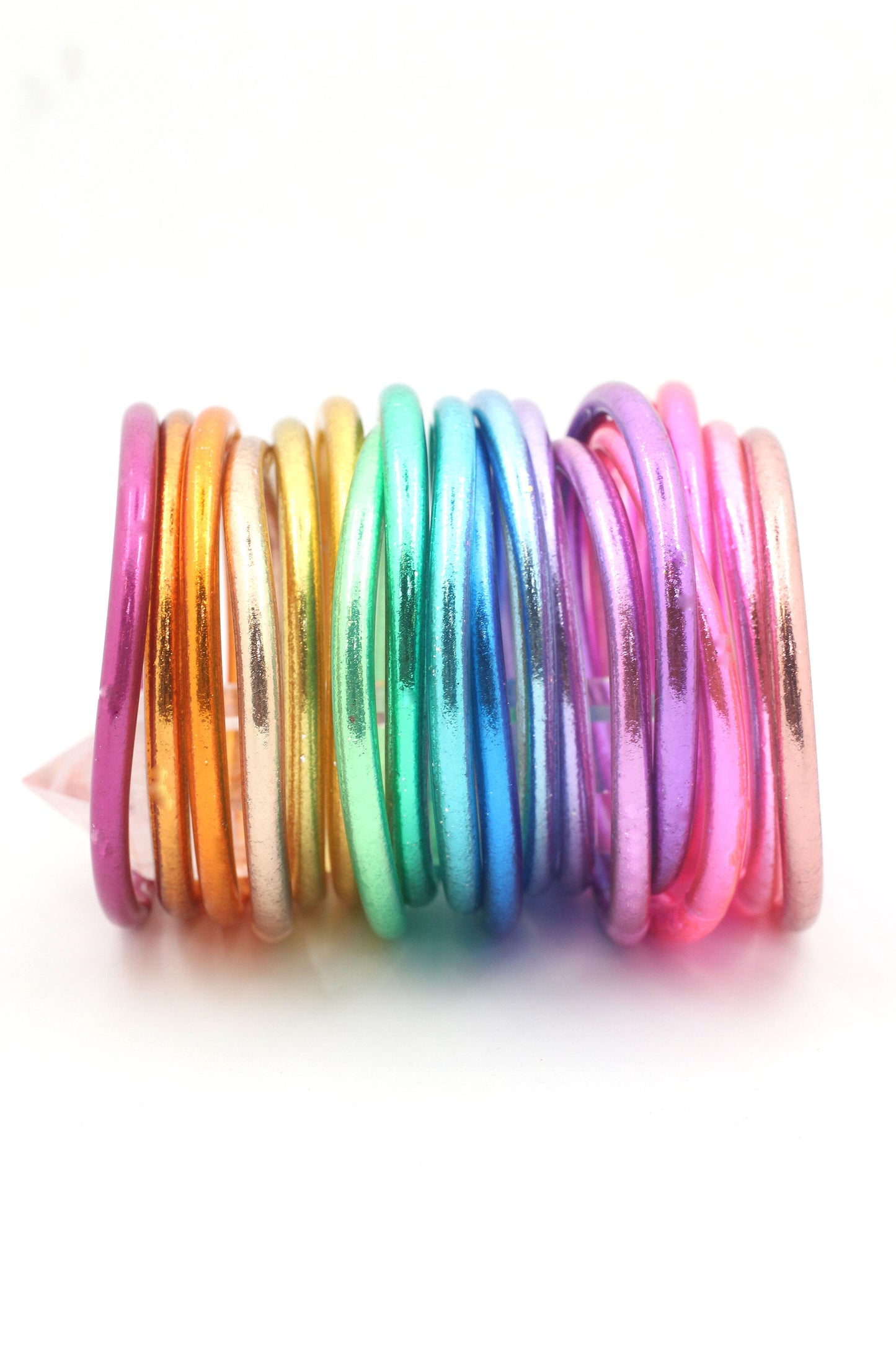 Arm Party Stacks: Rainbow Thai Buddhist Temple Bracelets, Mantra Bangle, Kumlai, Sizes Available