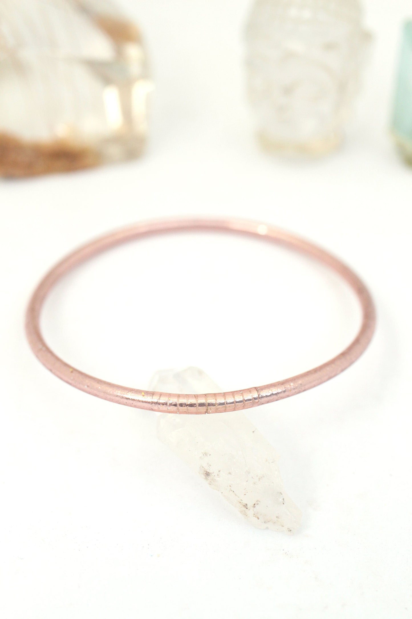 Thin Thai Buddhist Temple Bracelets, Rose Gold, Gold, Silver Mantra Bangle, Sizes Available