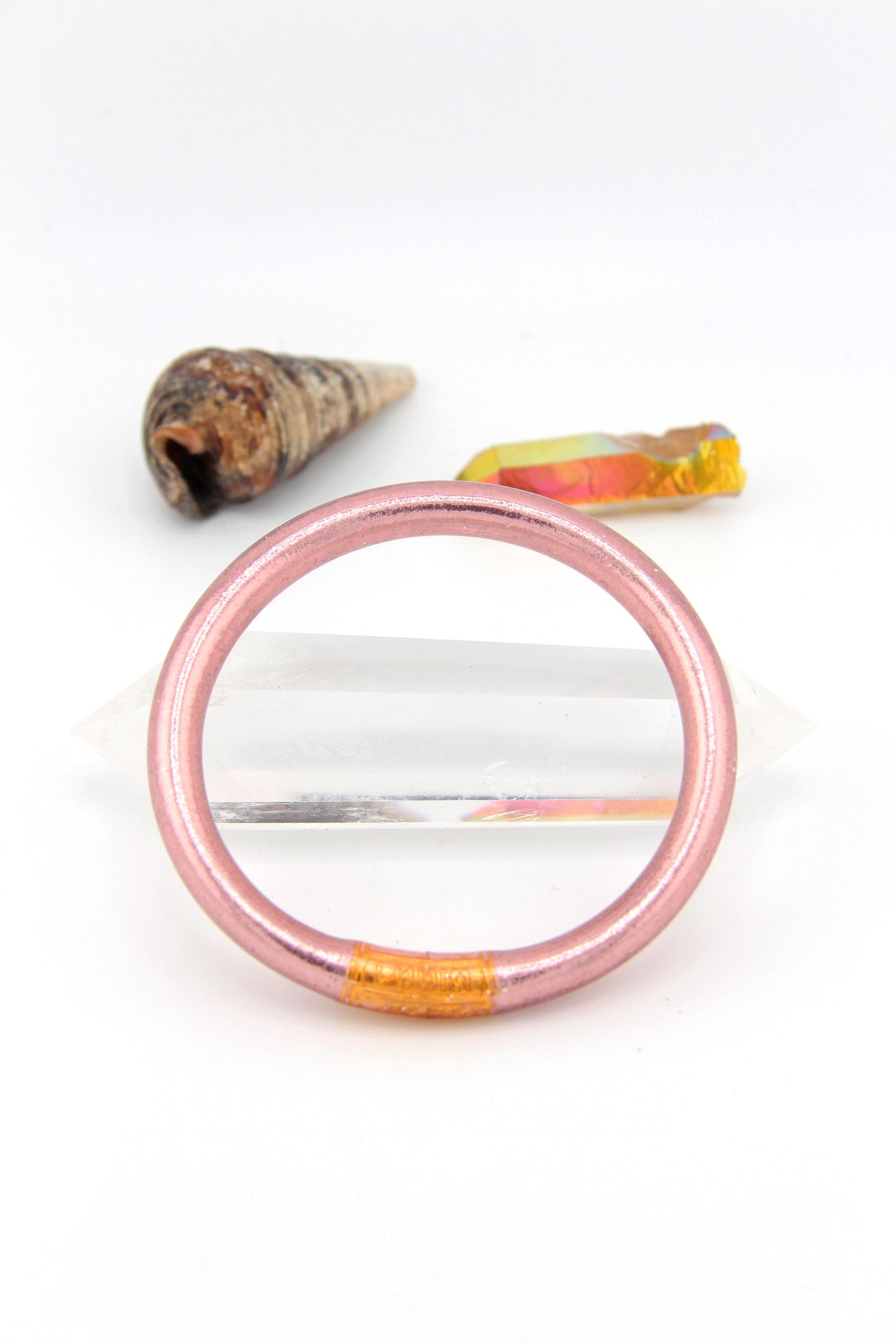 Luxe Thai Buddhist Temple Bracelets, Mantra Bangle, Kumlai, Two Tone