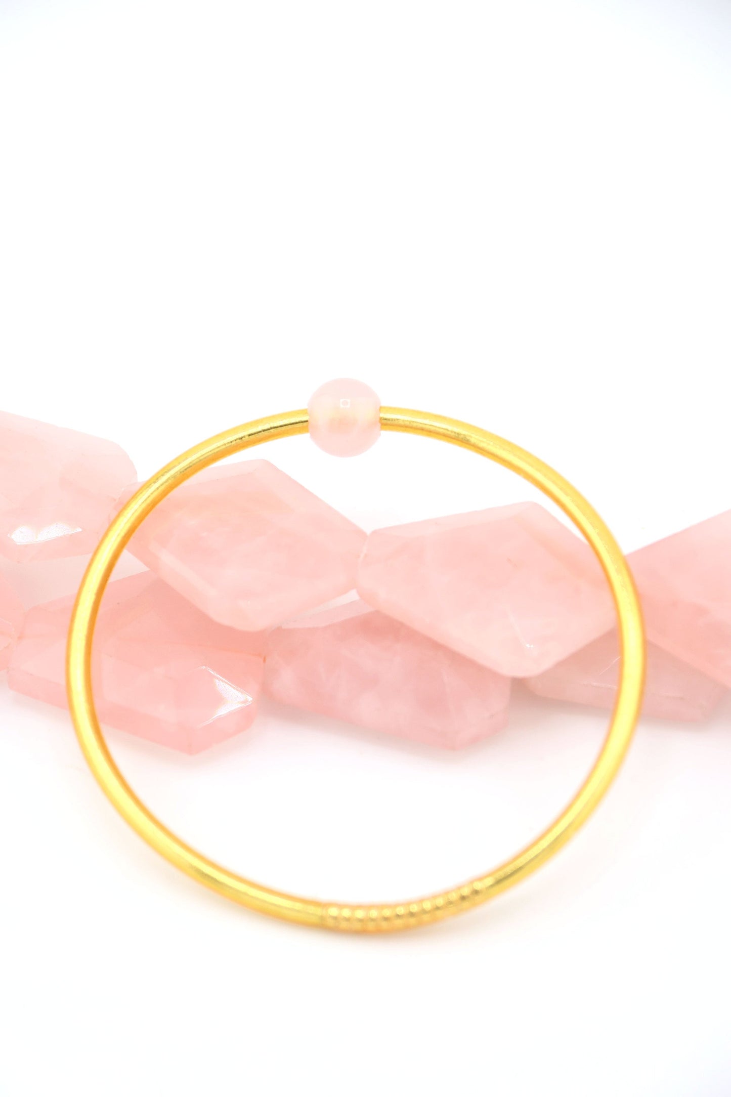 Crystal Energy Thin Thai Buddhist Temple Bangles, Gold, Rose Gold, Champagne Mantra Bracelets