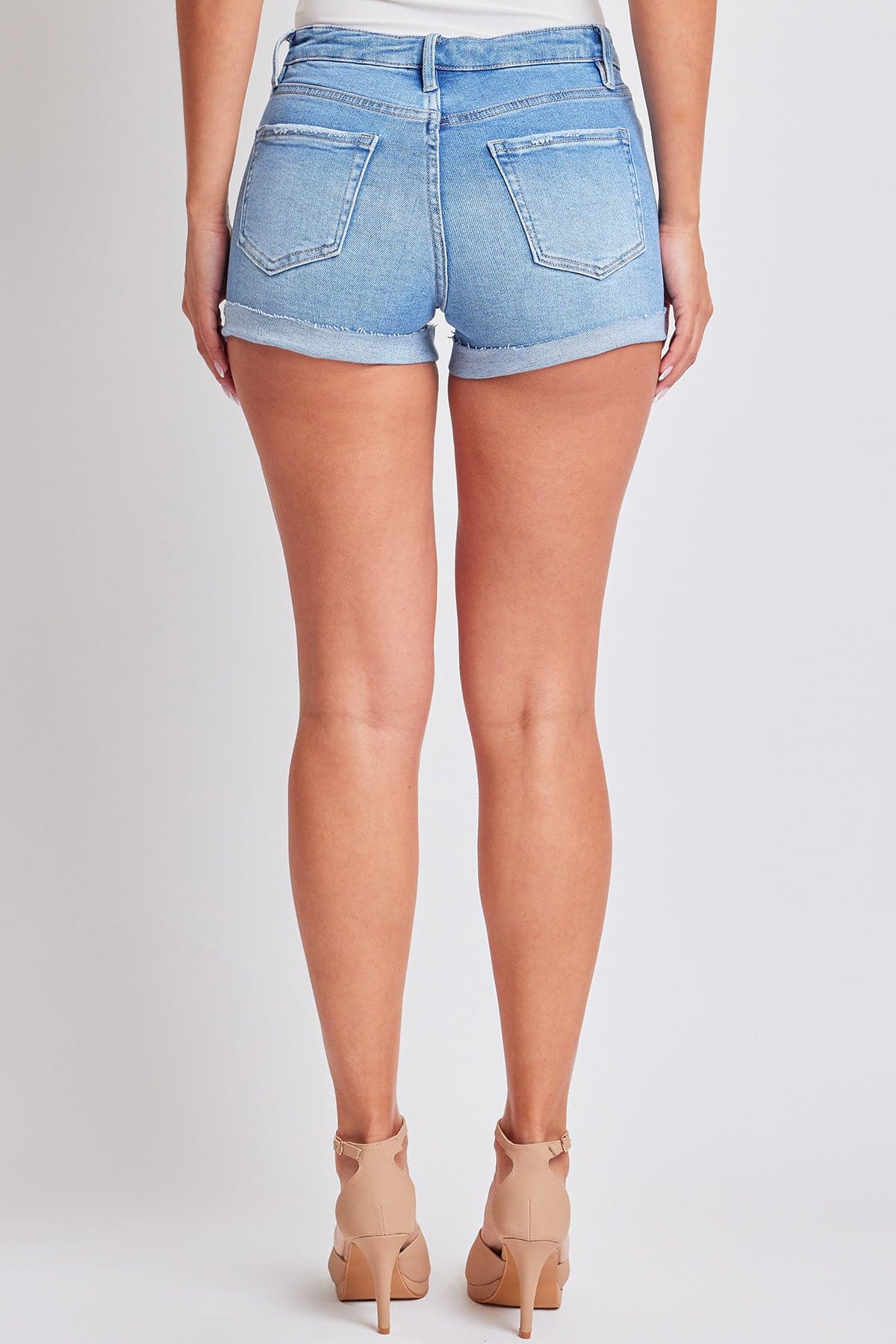 Women's Raw Edge Cuff Denim Short