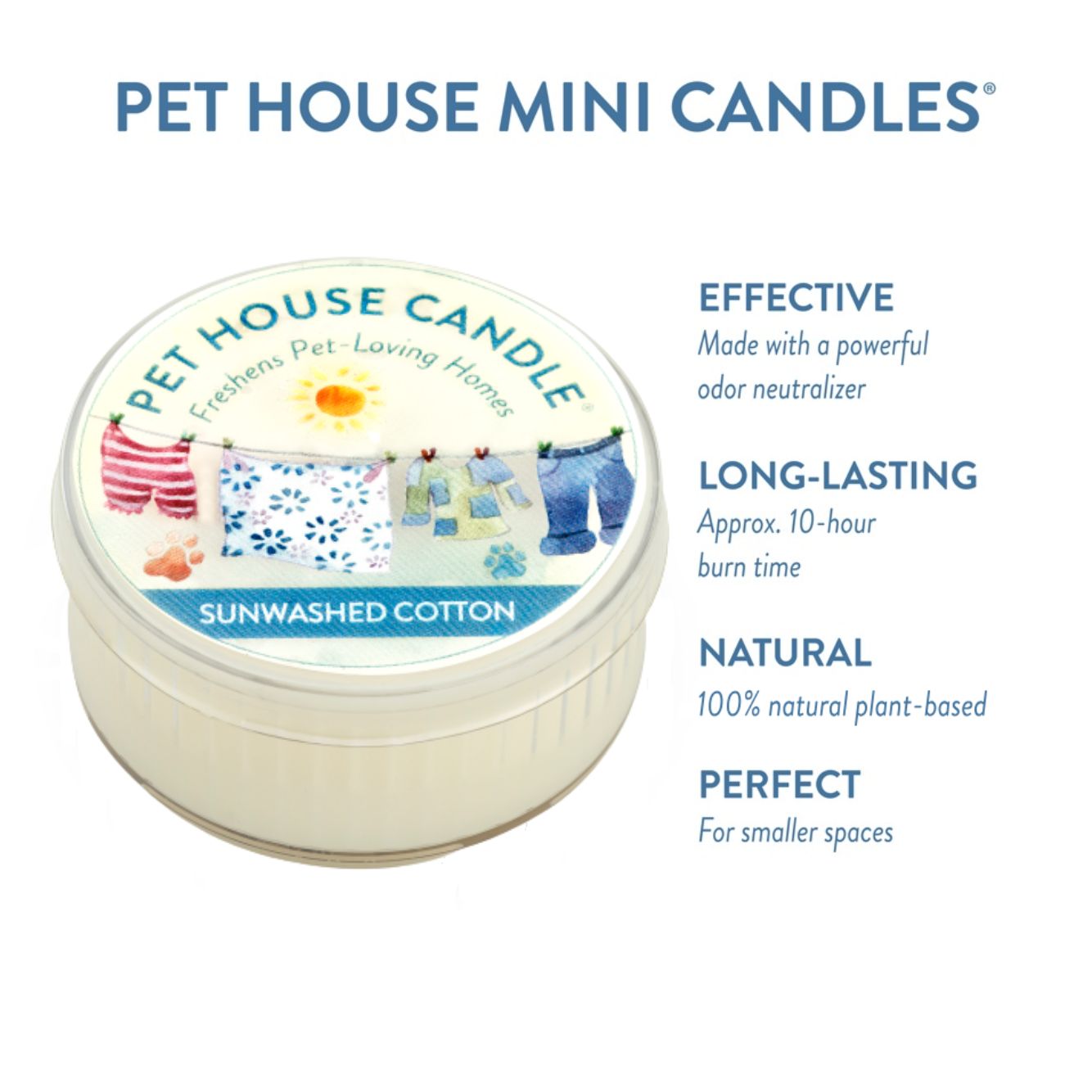 Sunwashed Cotton Mini Candle