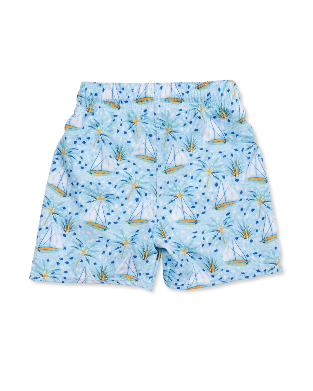 Sailboat Paradise Swim Trunks