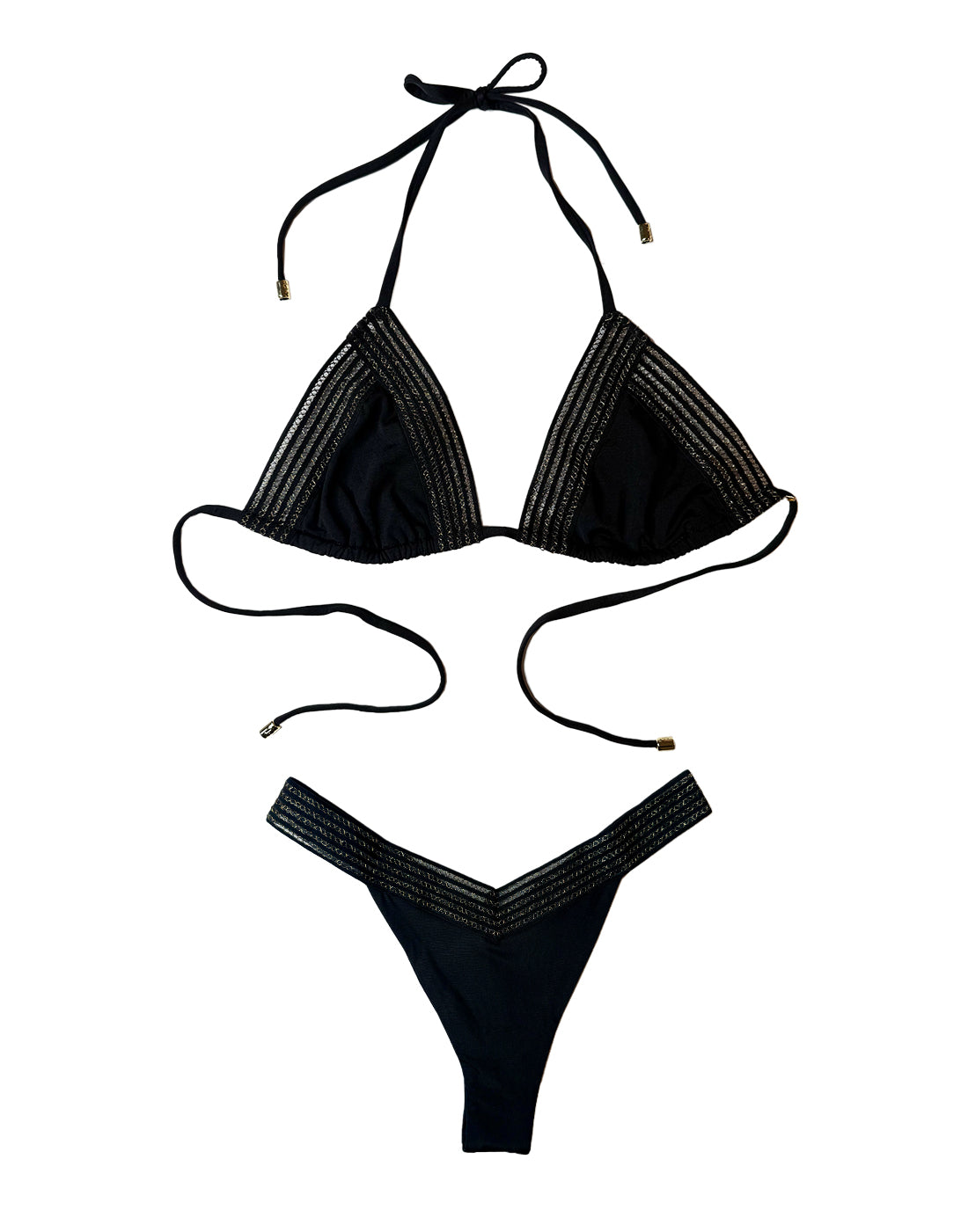 Addie Triangle Top - Black