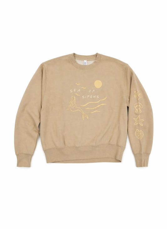 'Siren Sunset' Oversized Crewneck Sweatshirt