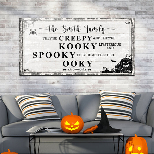Family Halloween Sign