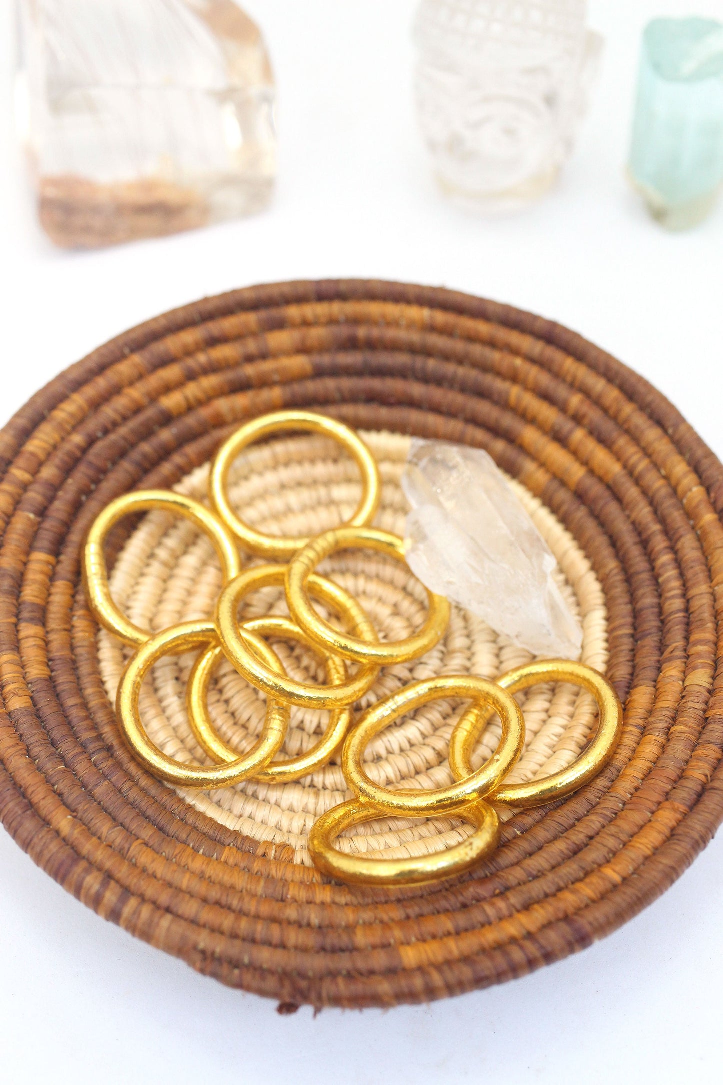 Thai Buddhist Temple Rings, Rush, Colorful Kumlai, Sizes Available