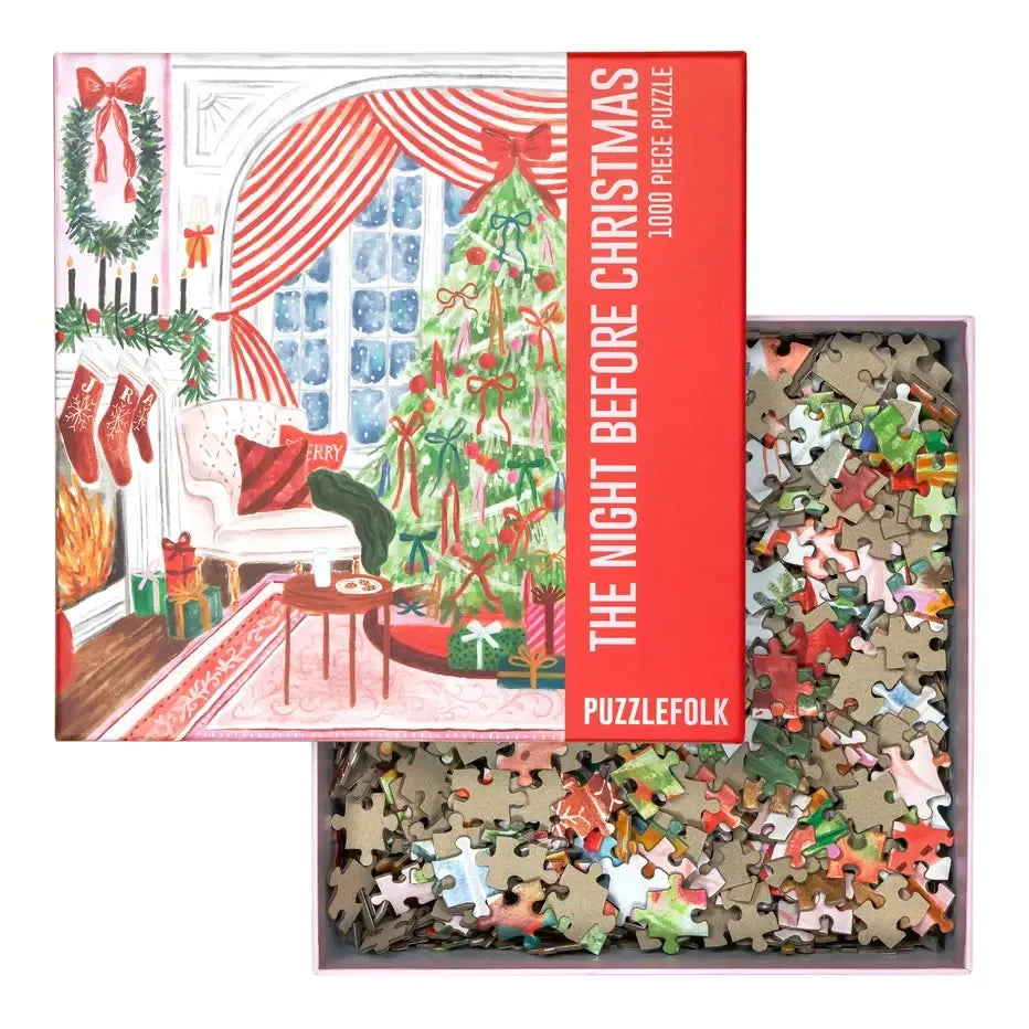 The Night Before Christmas 1000 Piece Jigsaw Puzzle PuzzleFolk