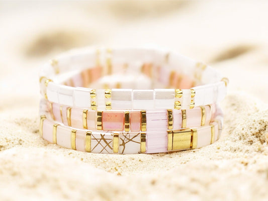 TOTALLY CHIC - Beaded Bracelets - Set of 3