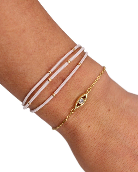 Evil Eye Charm Bracelet Set