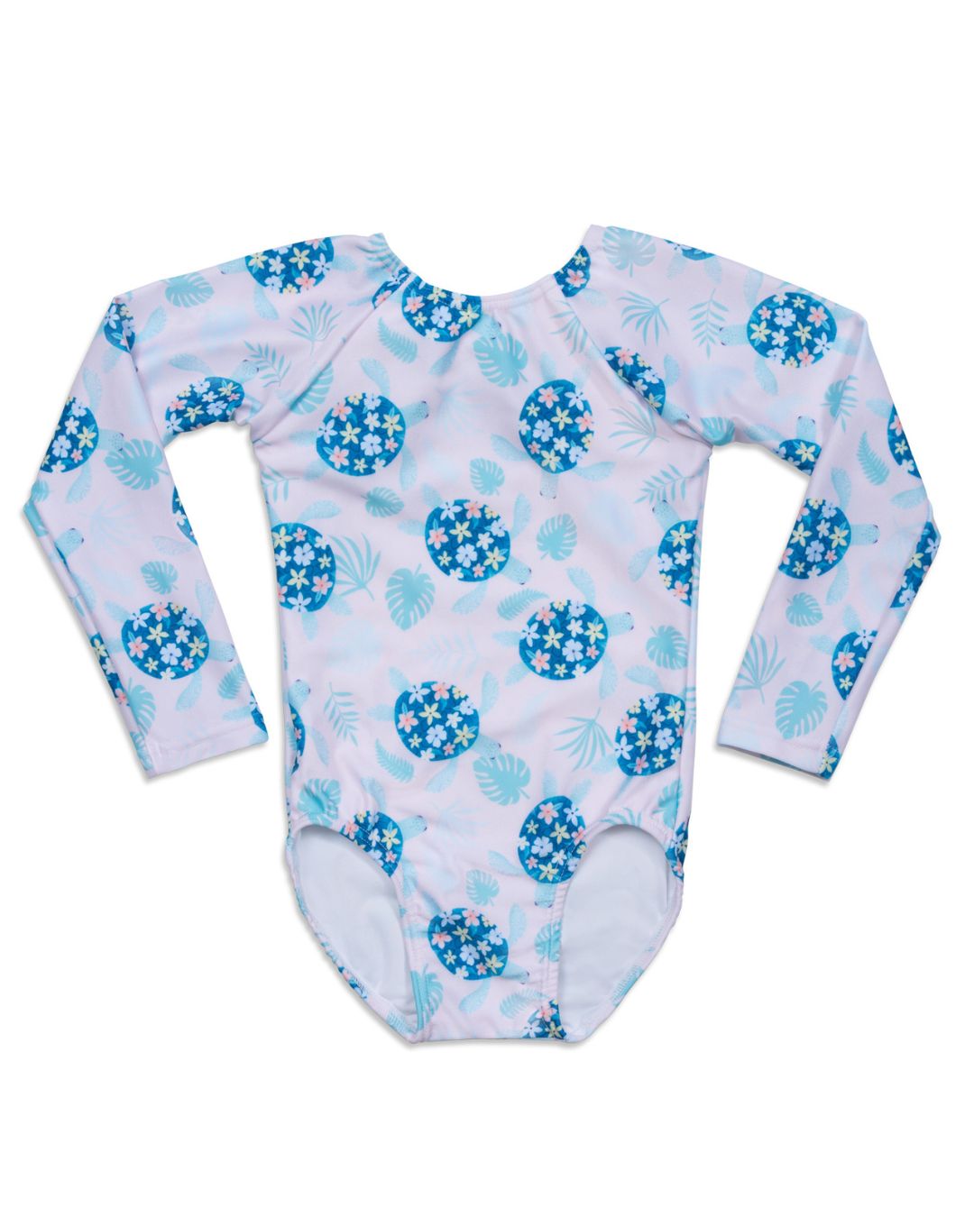 Turtley Cute Girl Long Sleeve One Piece with Bow