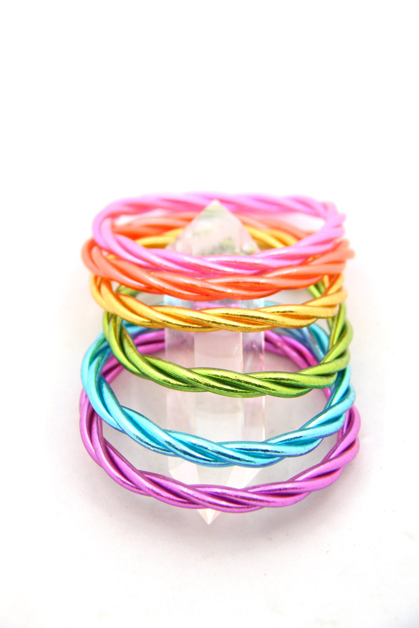 Twisted Thai Buddhist Temple Bracelets, Mantra Bangle, Kumlai, Colors & Sizes Available