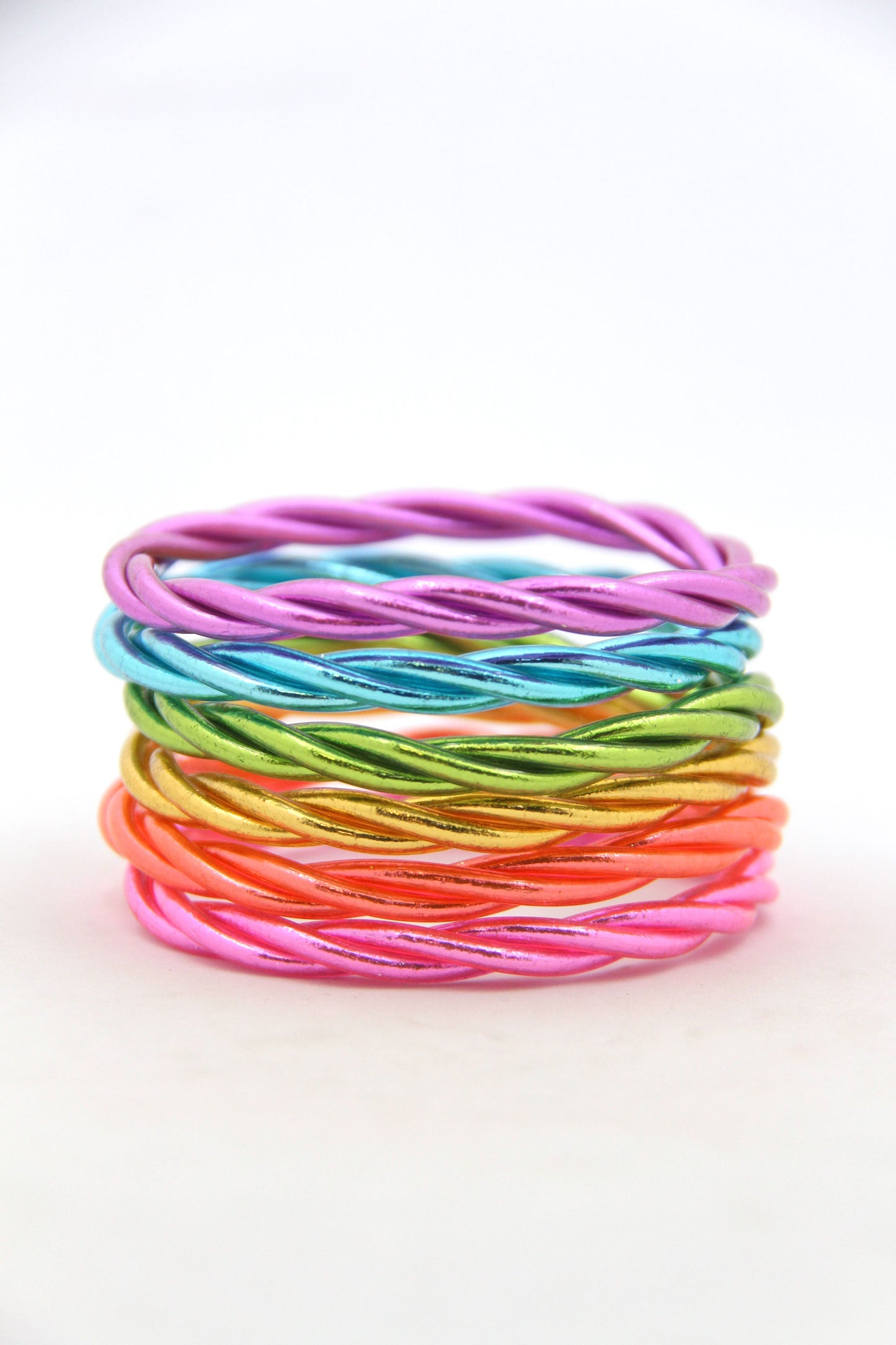 Twisted Thai Buddhist Temple Bracelets, Mantra Bangle, Kumlai, Colors & Sizes Available