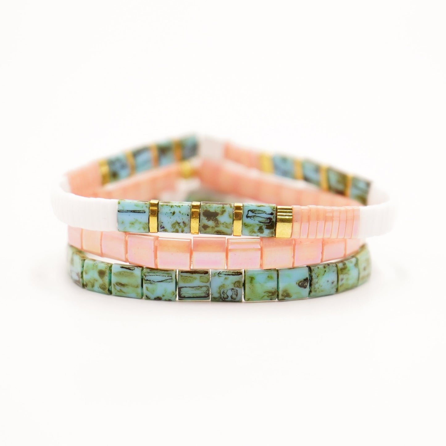 VACATION - Tila Bead Bracelets - Set of 3