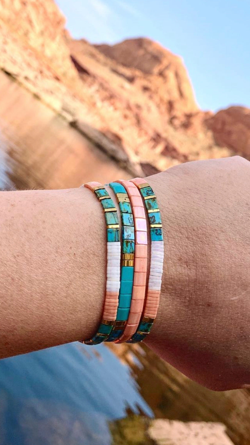 VACATION - Tila Bead Bracelets - Set of 3