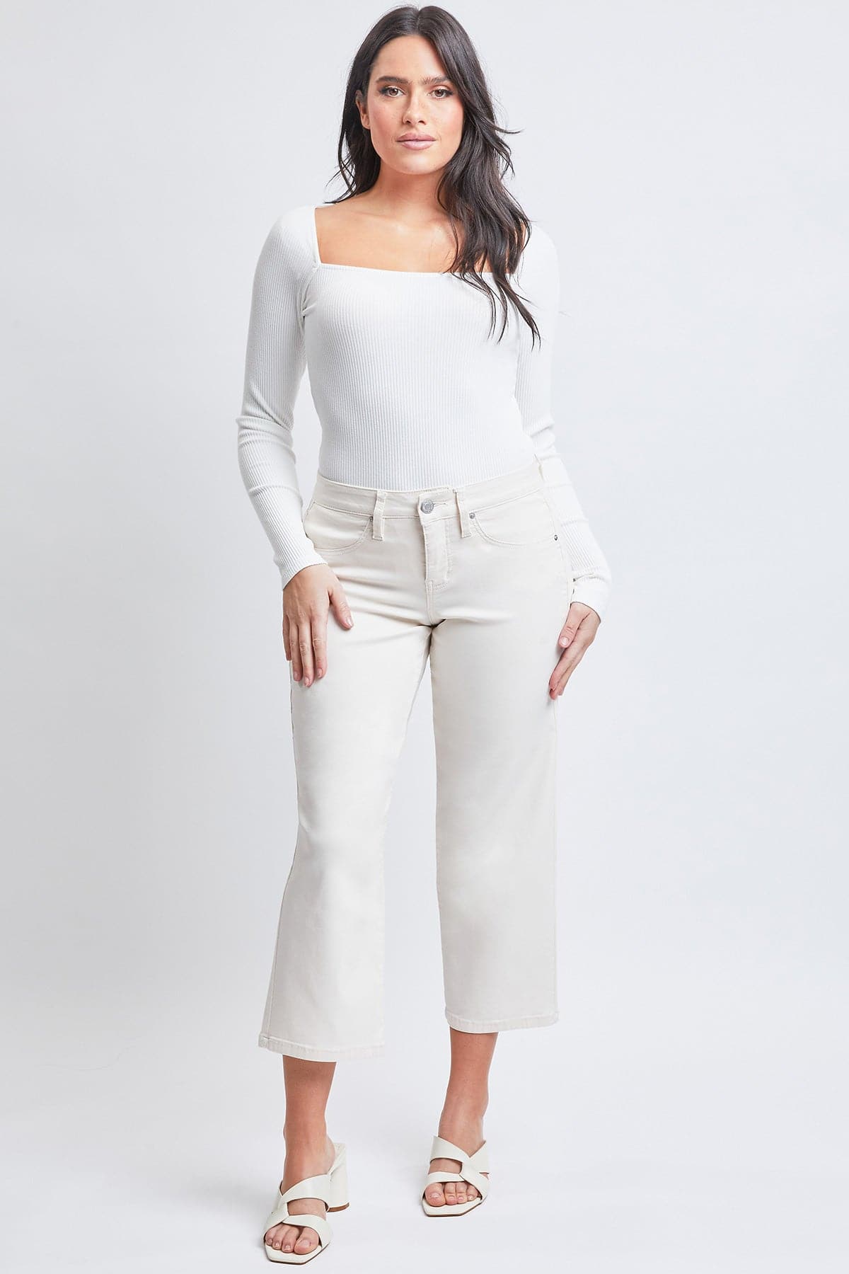 Women's Hyperstretch Cropped Wide Leg Pants