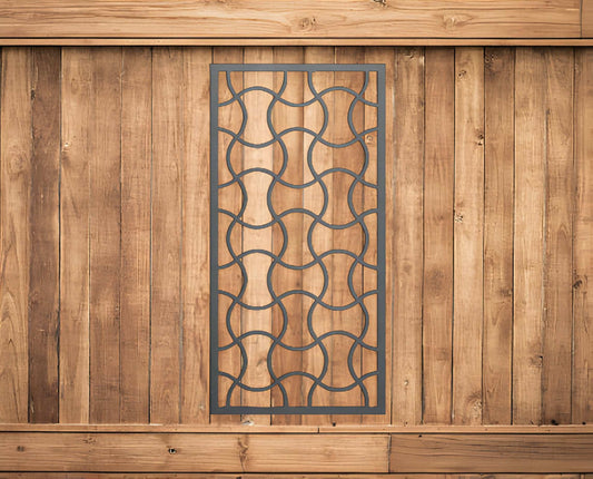Wavy Metal Trellis/Privacy Screen