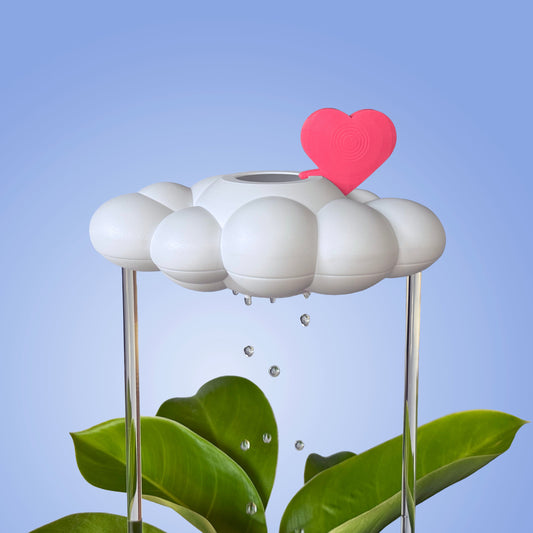 Original Dripping Rain Cloud with Pink Heart Charm