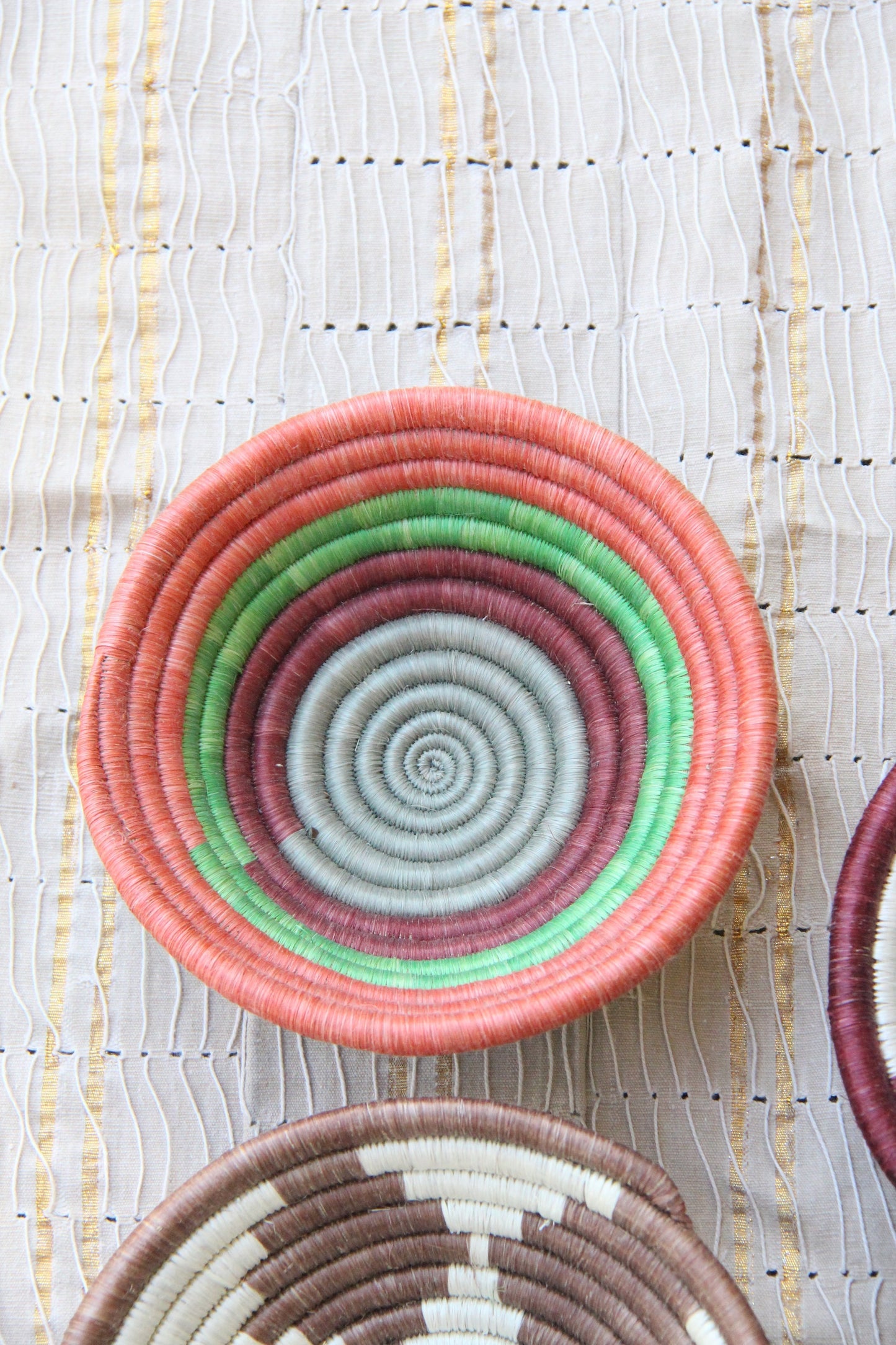 Sloane African Basket Collection, from Rwanda, Set of 4